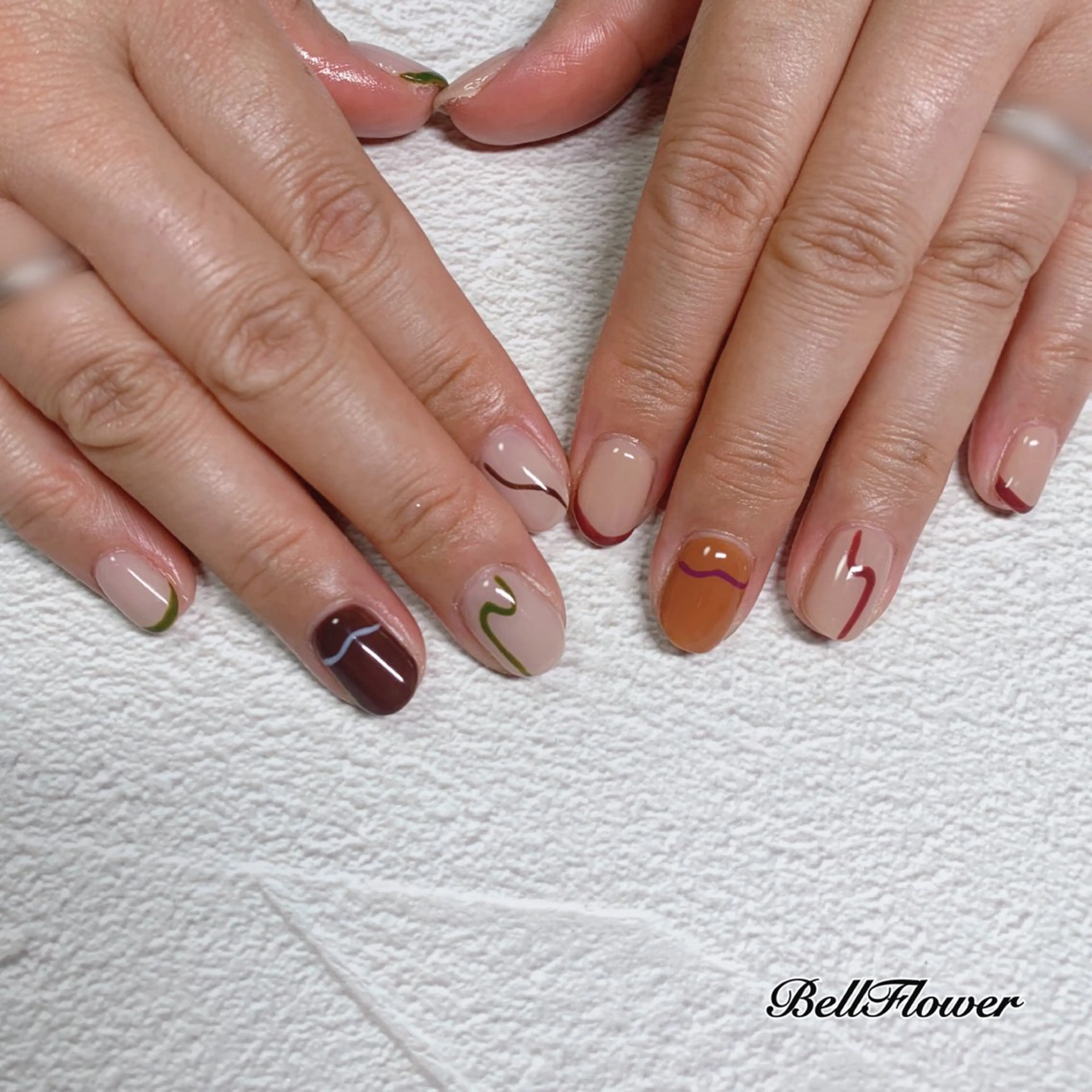 ネイル ハンドネイル Bell Flowerのネイルデザイン