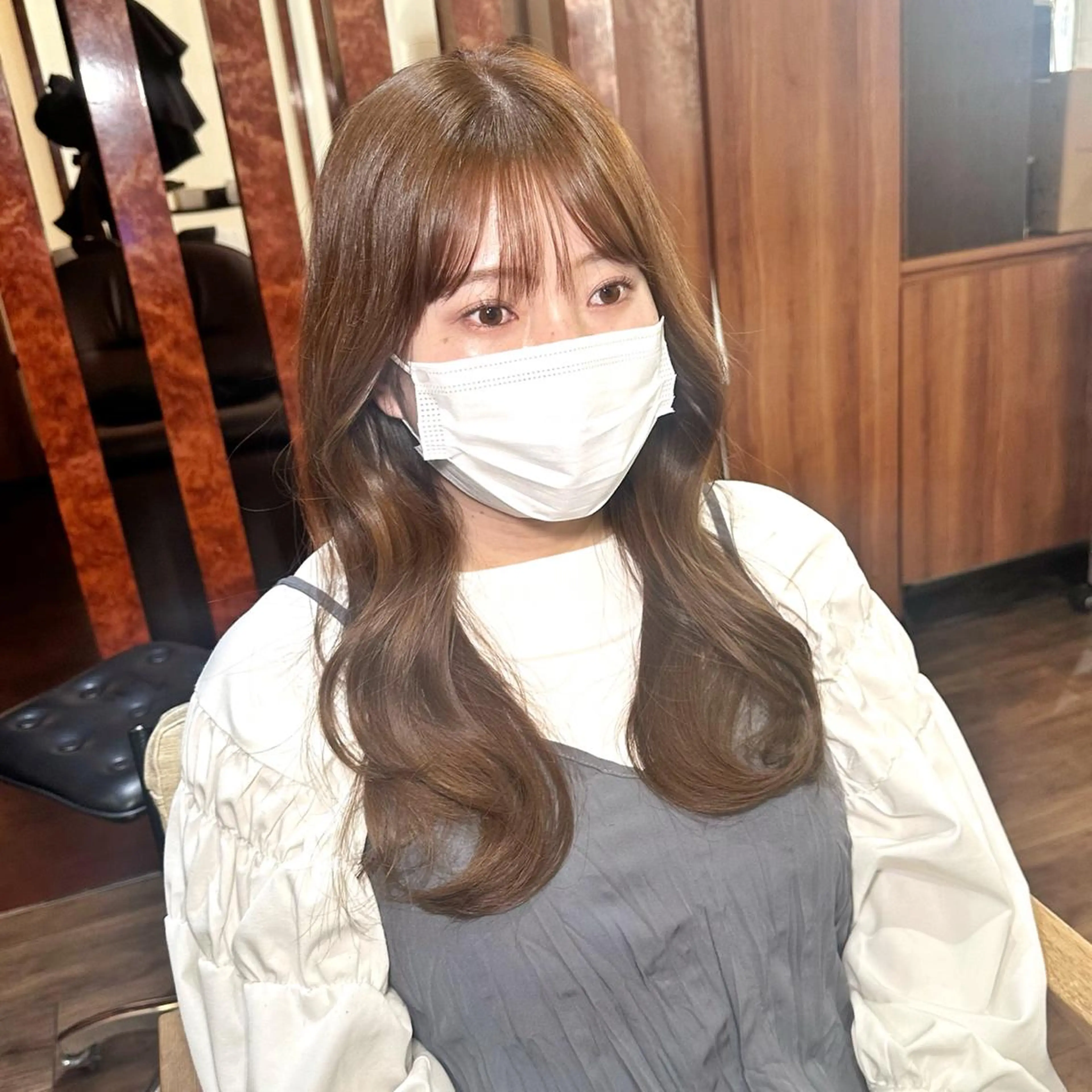 ロング カラー ヘアカラー トリートメント MiU所属・韓国×髪質改善×美髪 縮毛矯正×レイヤーのヘアスタイル