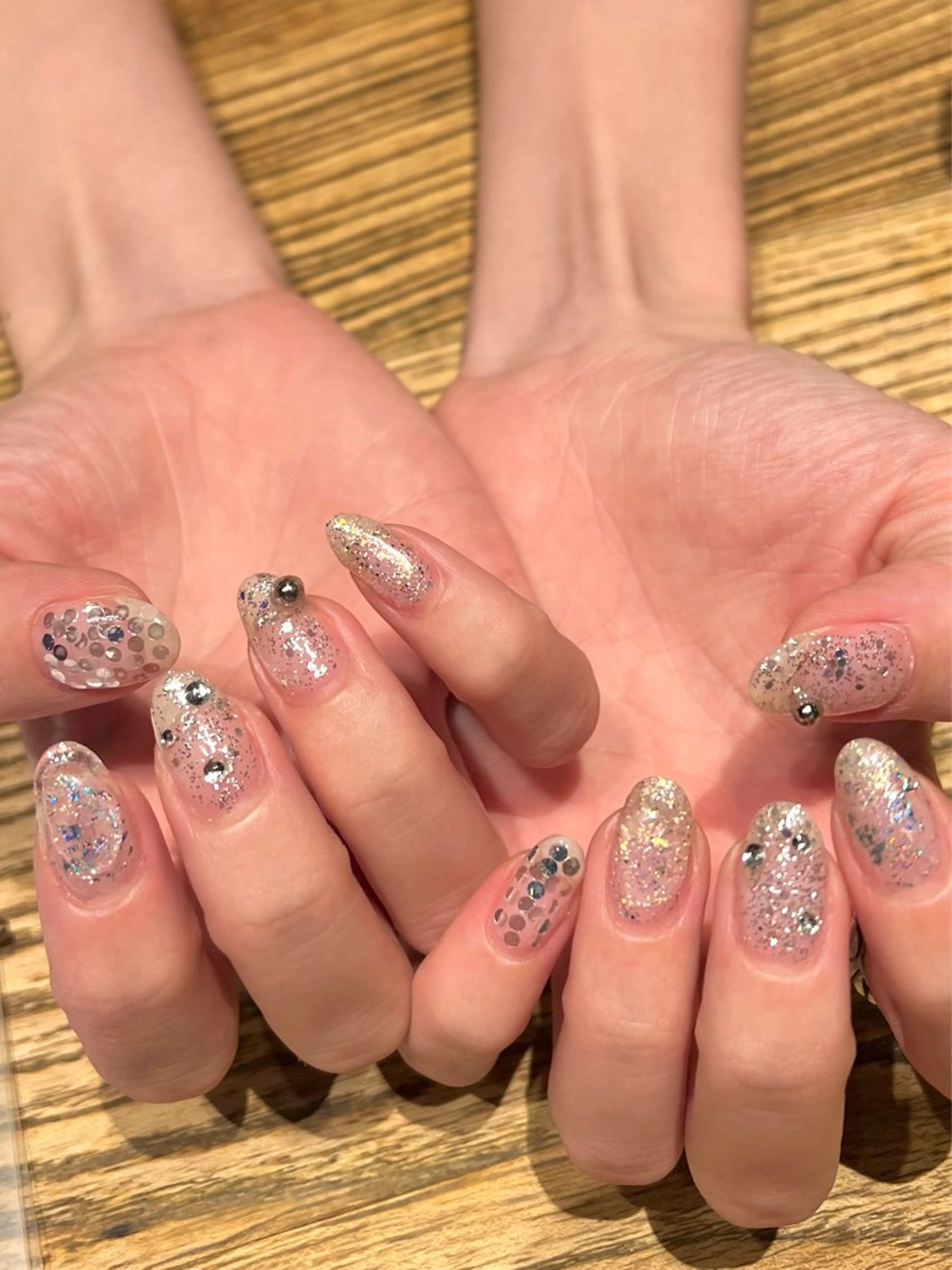 ネイル ラメ(グリッター) ハンドネイル Nail Salon&School REPLENDA所属・REPLENDA/ azusa(石井梓)のネイルデザイン