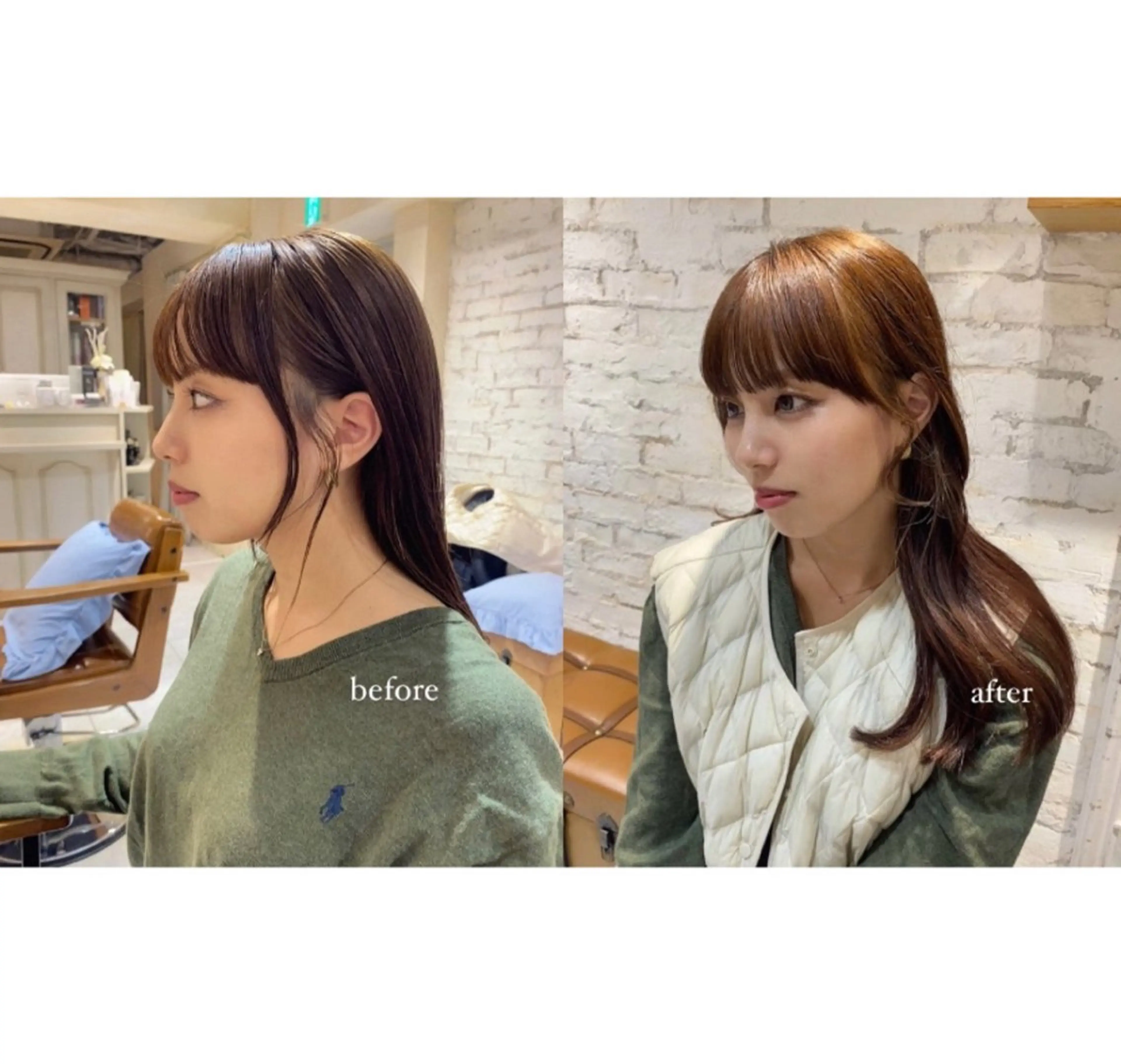 ロング 上野 莉菜のヘアスタイル