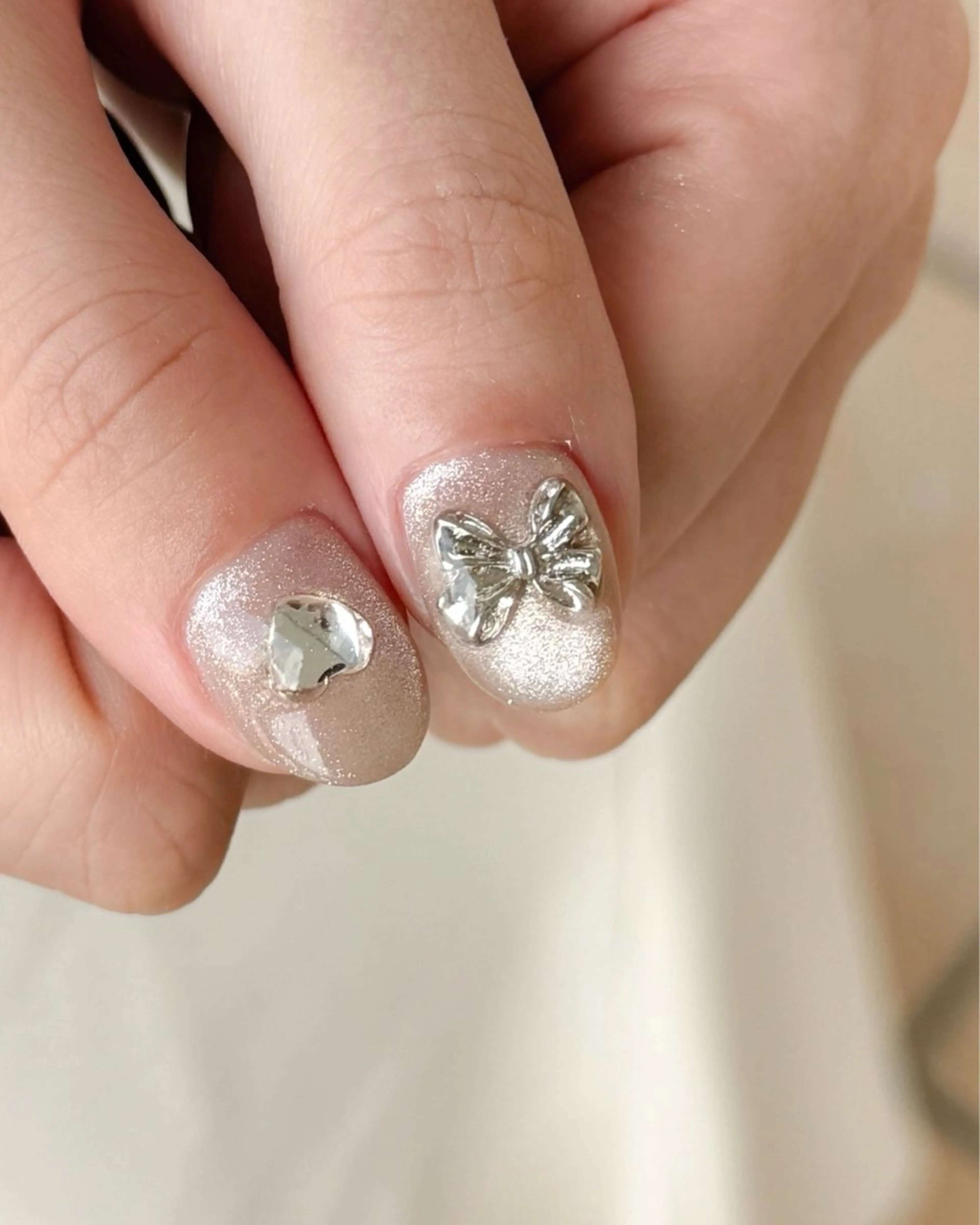 ネイル マグネットネイル マグネットワンカラー ワンカラーネイル シンプルネイル nail salon neige所属・ジェムネイル Risa.のネイルデザイン