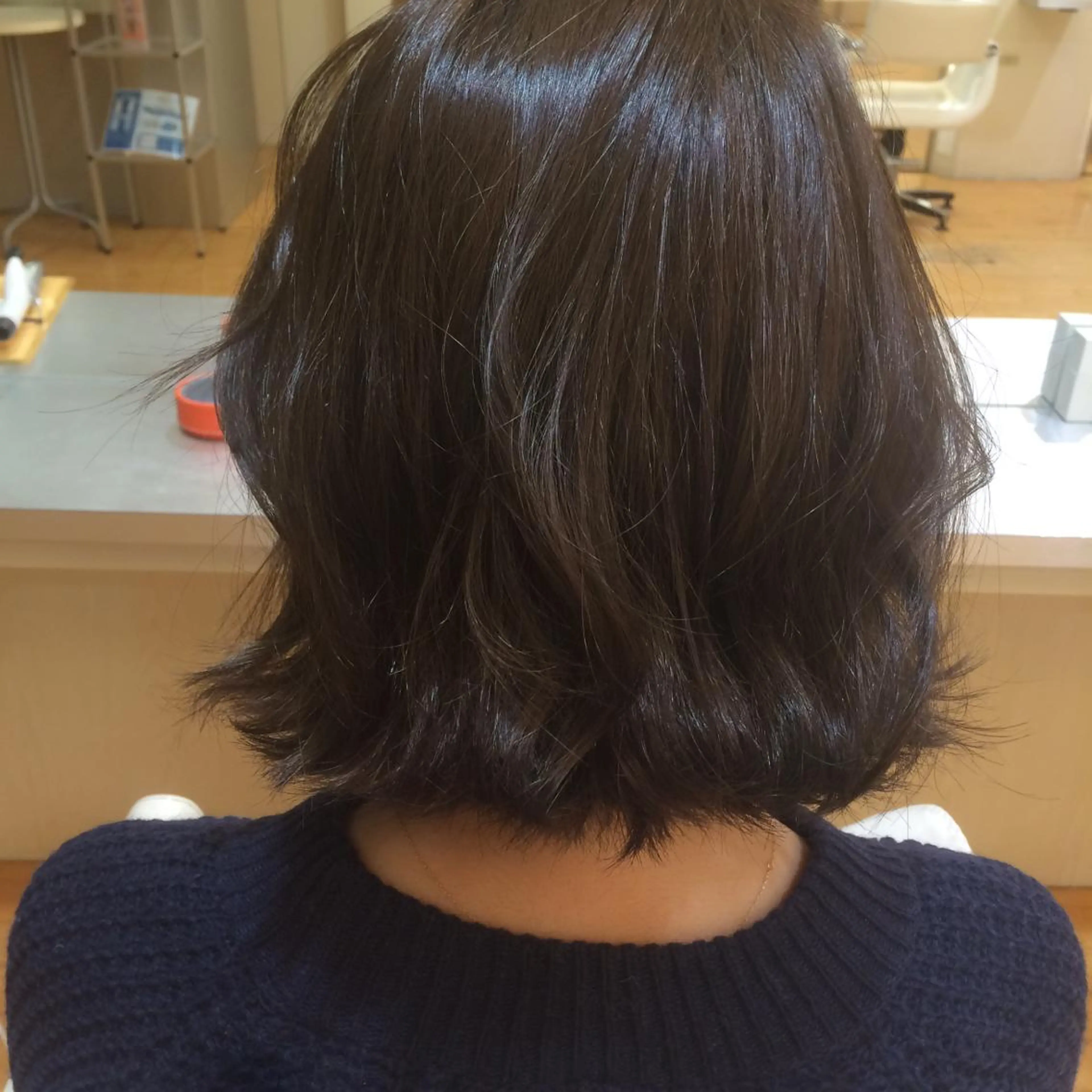 ショート ミディアム カラー ダークグレー ReMix 新宿店所属・タジマ ヤスヒサのヘアスタイル