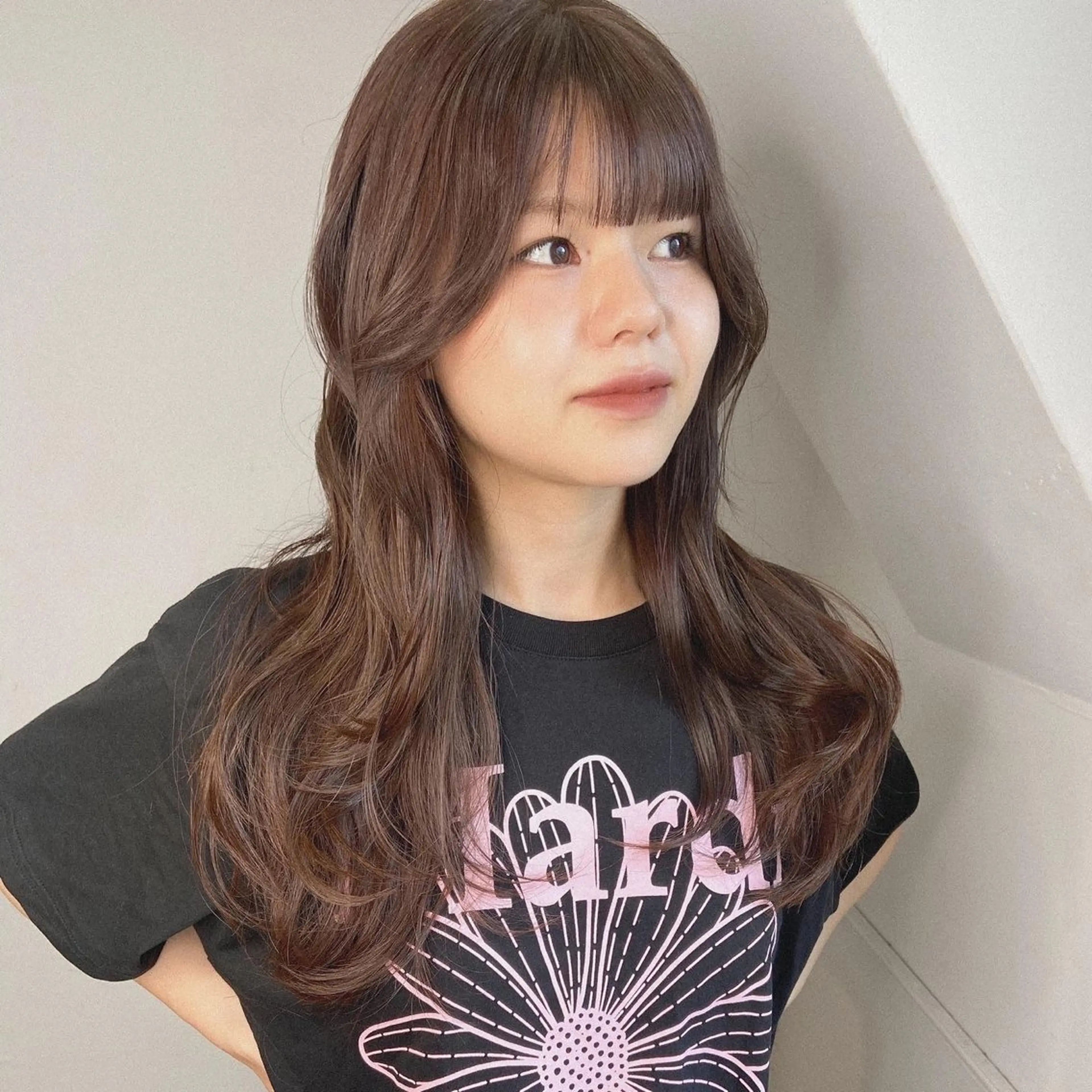 セミロング カラー ヘアアレンジ 🌼RENA🌼似合 わせのプロ/まつパのマツエク・マツパデザイン