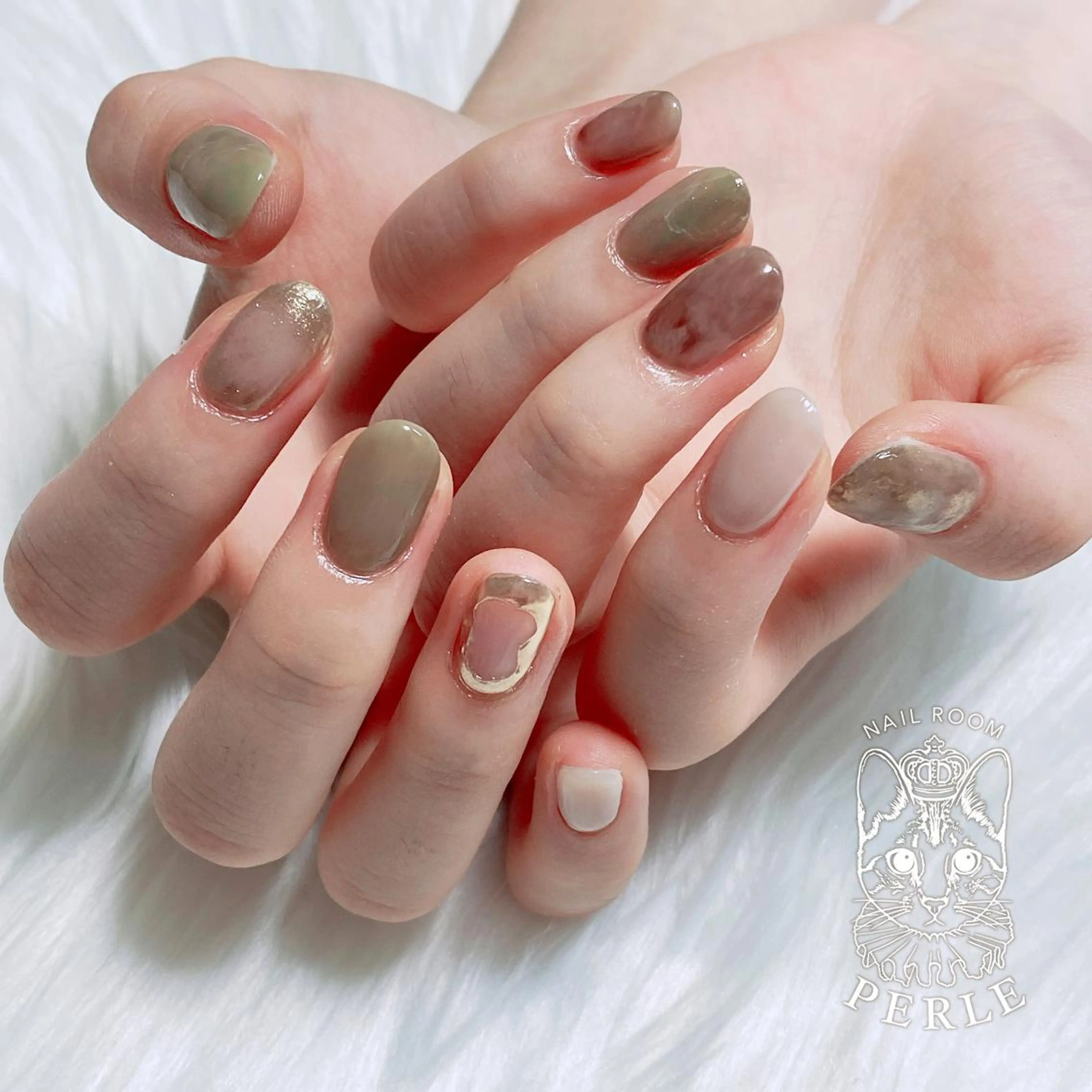 ネイル ハンドネイル nail room Perleのネイルデザイン