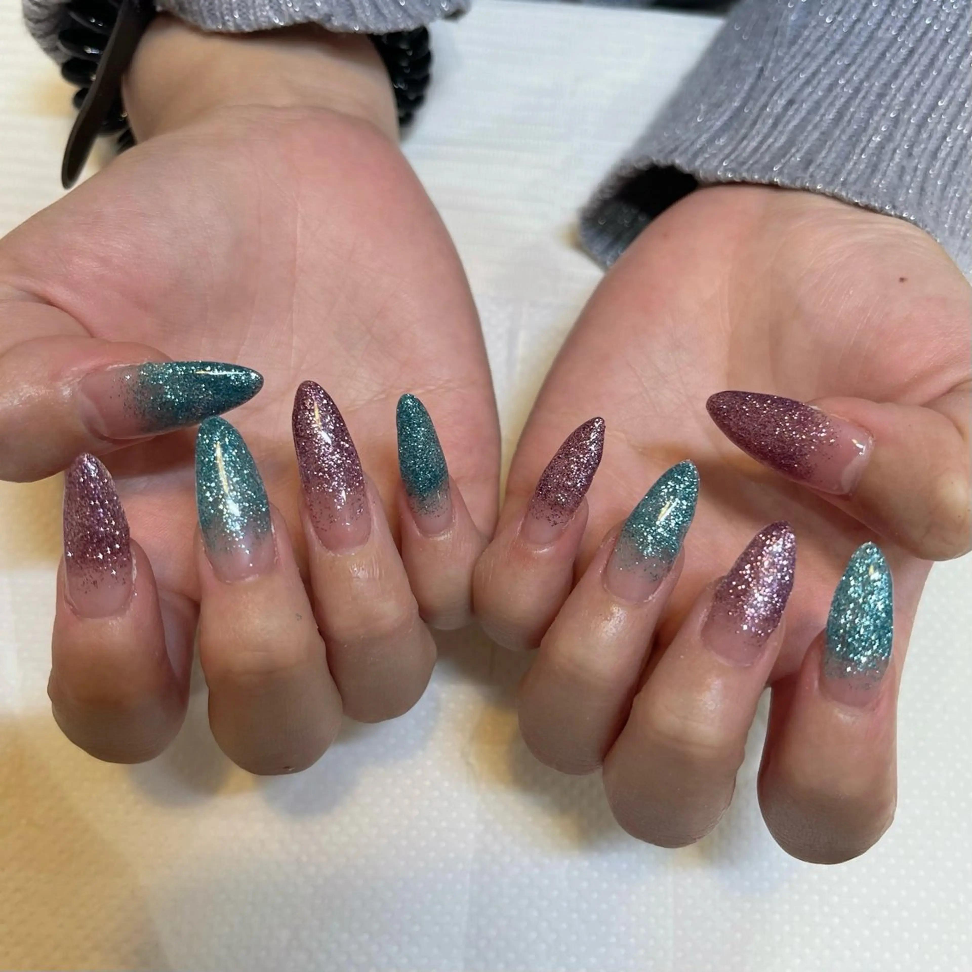 【オフなし】スカルプラメグラネイル🌙の写真