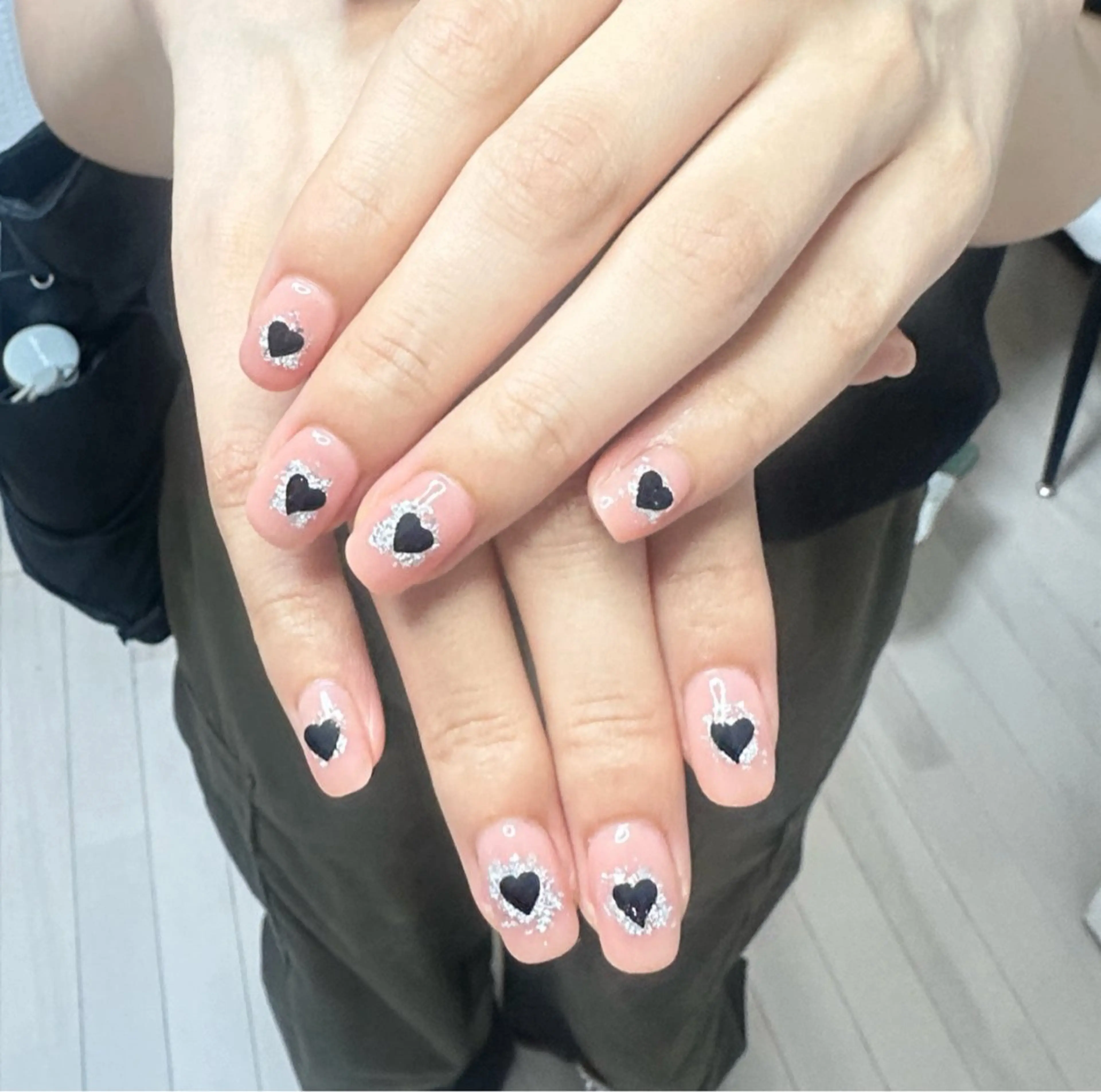 ネイル アートネイル オーロラネイル チークネイル フレンチネイル ガラスフレンチ 🎀🎀YooLi Nail Salonのネイルデザイン