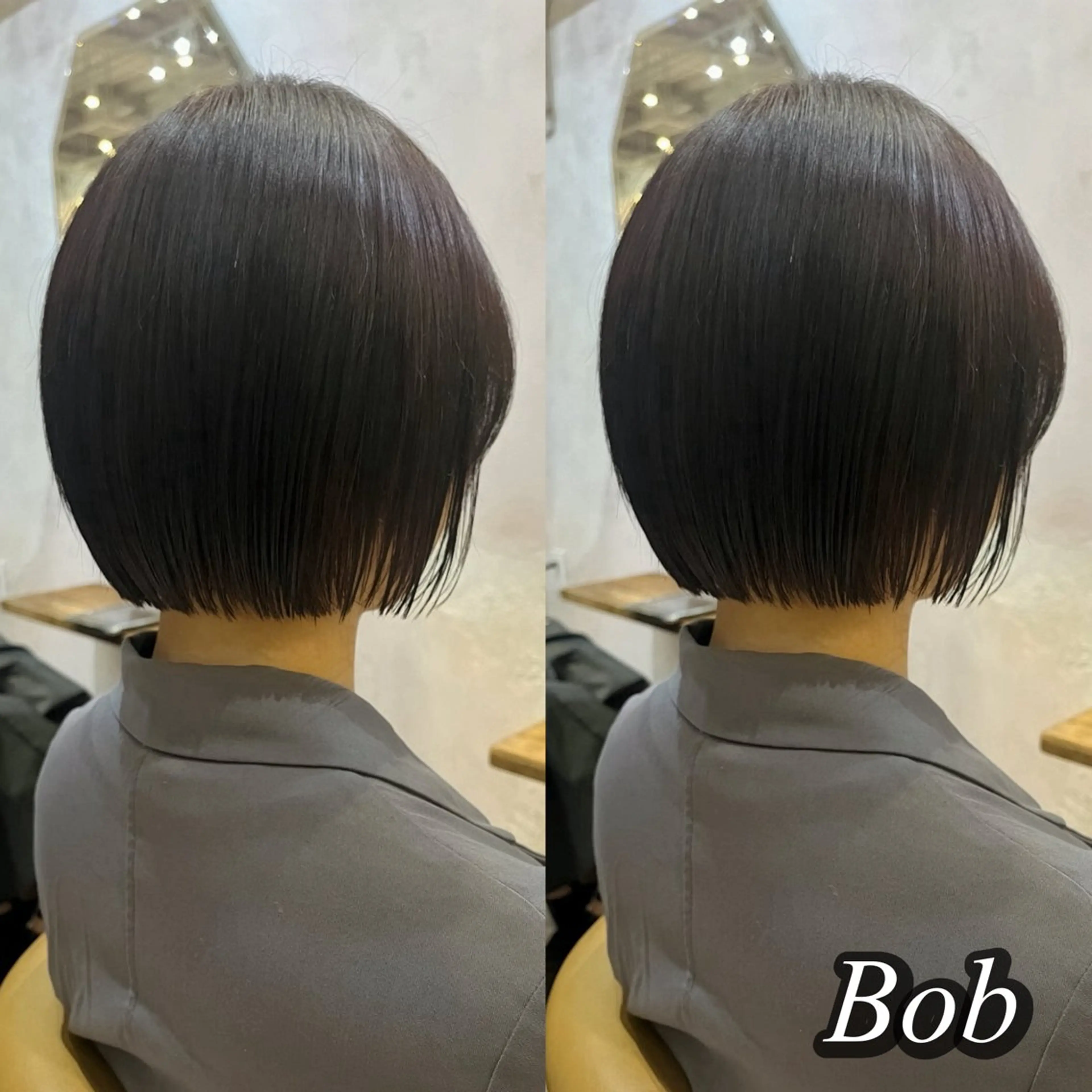 ショート カラー パーマ ボブ 縮毛矯正 トリートメント カット ヘアカラー 縮毛矯正 トリートメント 似合わせレイヤー 髪質改善/柴木琴愛のヘアスタイル