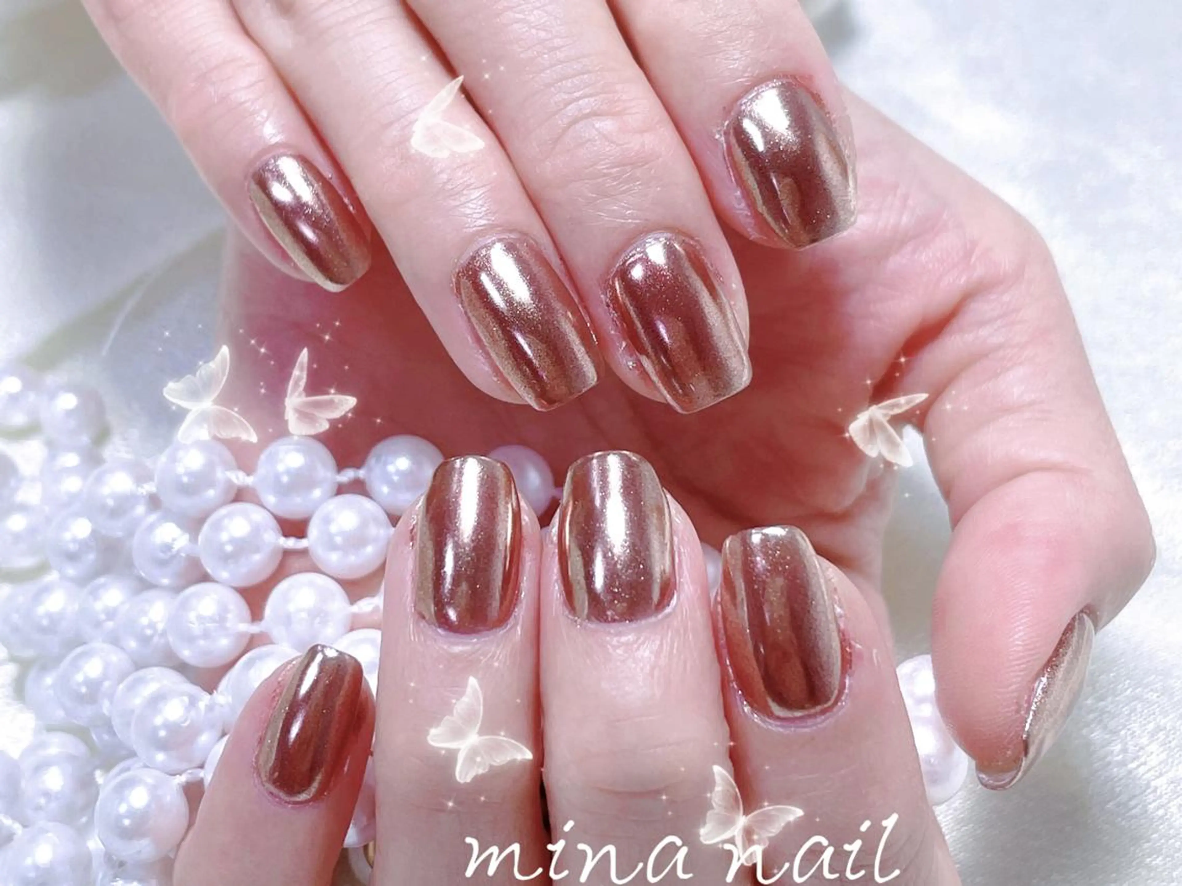 【HAND】初回オフ無料】オーロラorミラーのワンカラー￥3900の写真