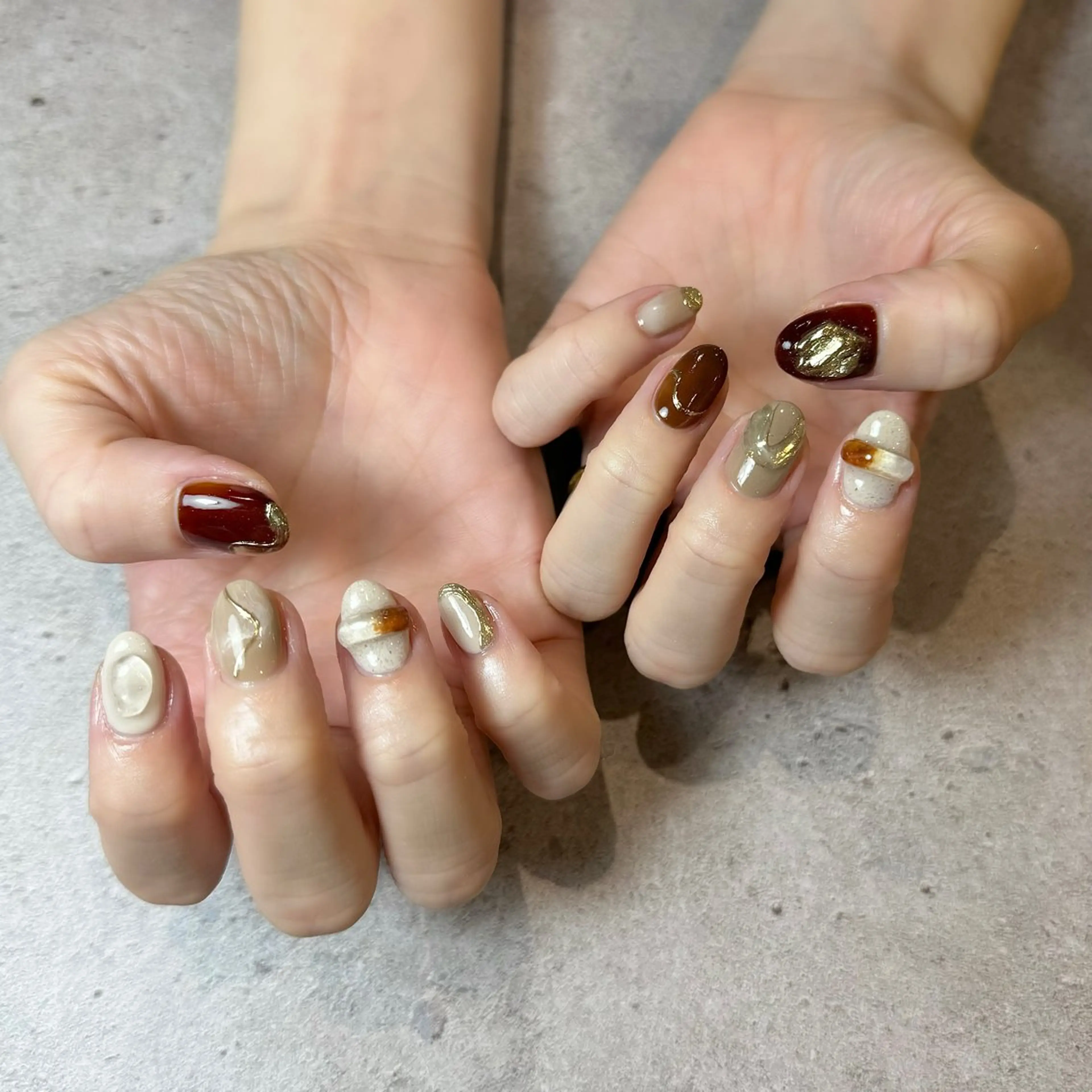 ネイル ニュアンスネイル yate' narumiのネイルデザイン