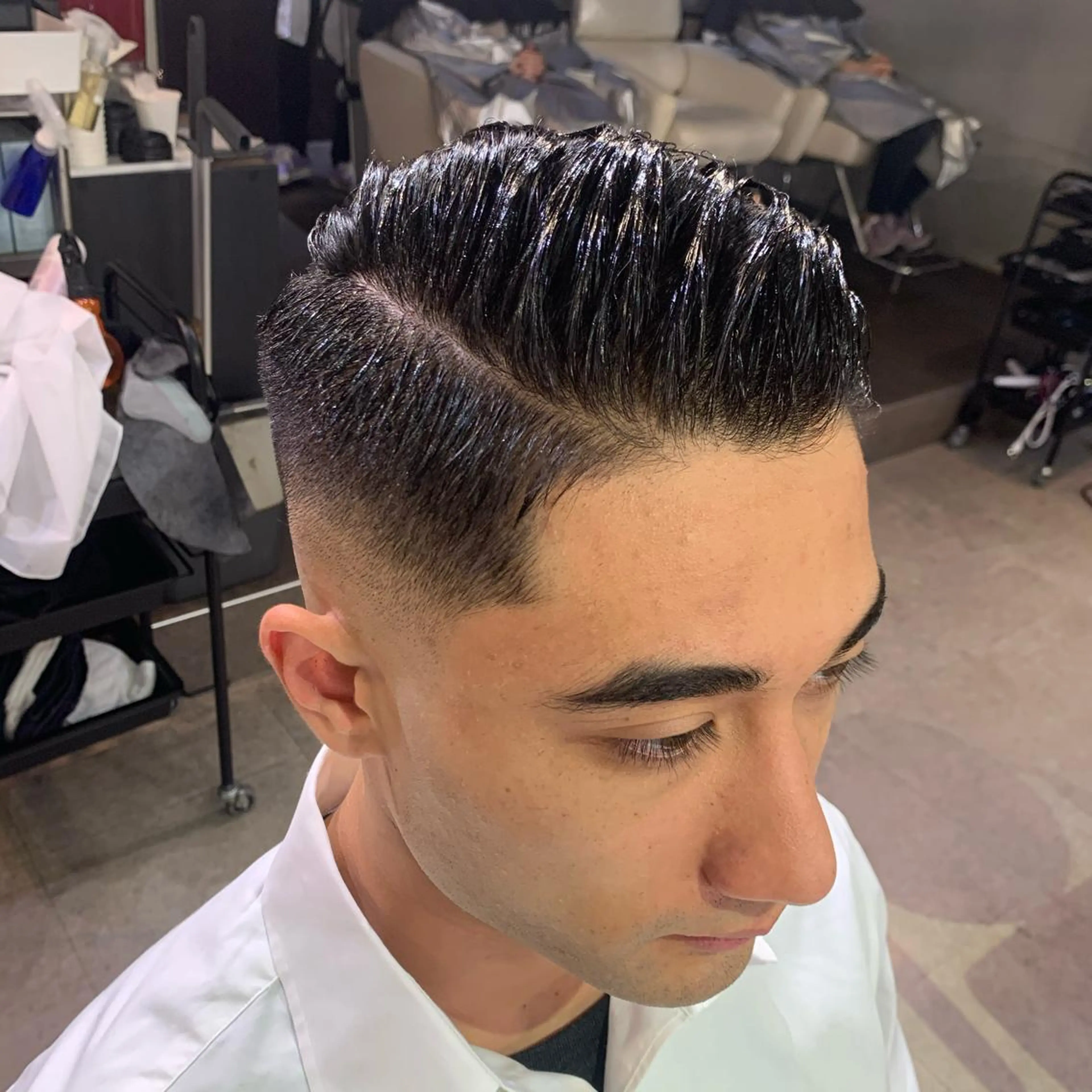 ショート メンズ トリートメント 及川シゲル 髪質改善講師のヘアスタイル
