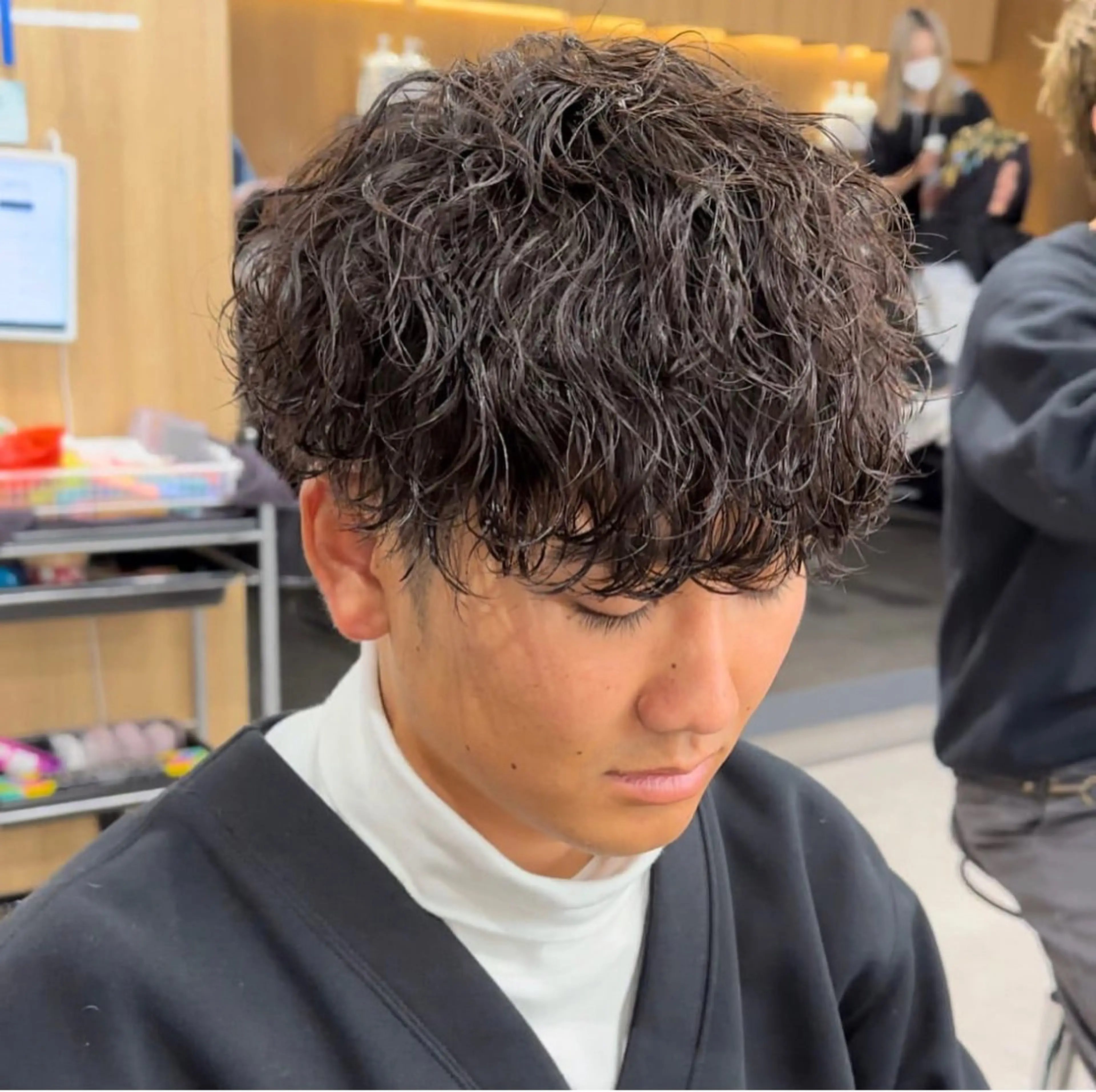 パーマ メンズ カット パーマ 🌟あゆ🌟 女子ウケスタイルのヘアスタイル