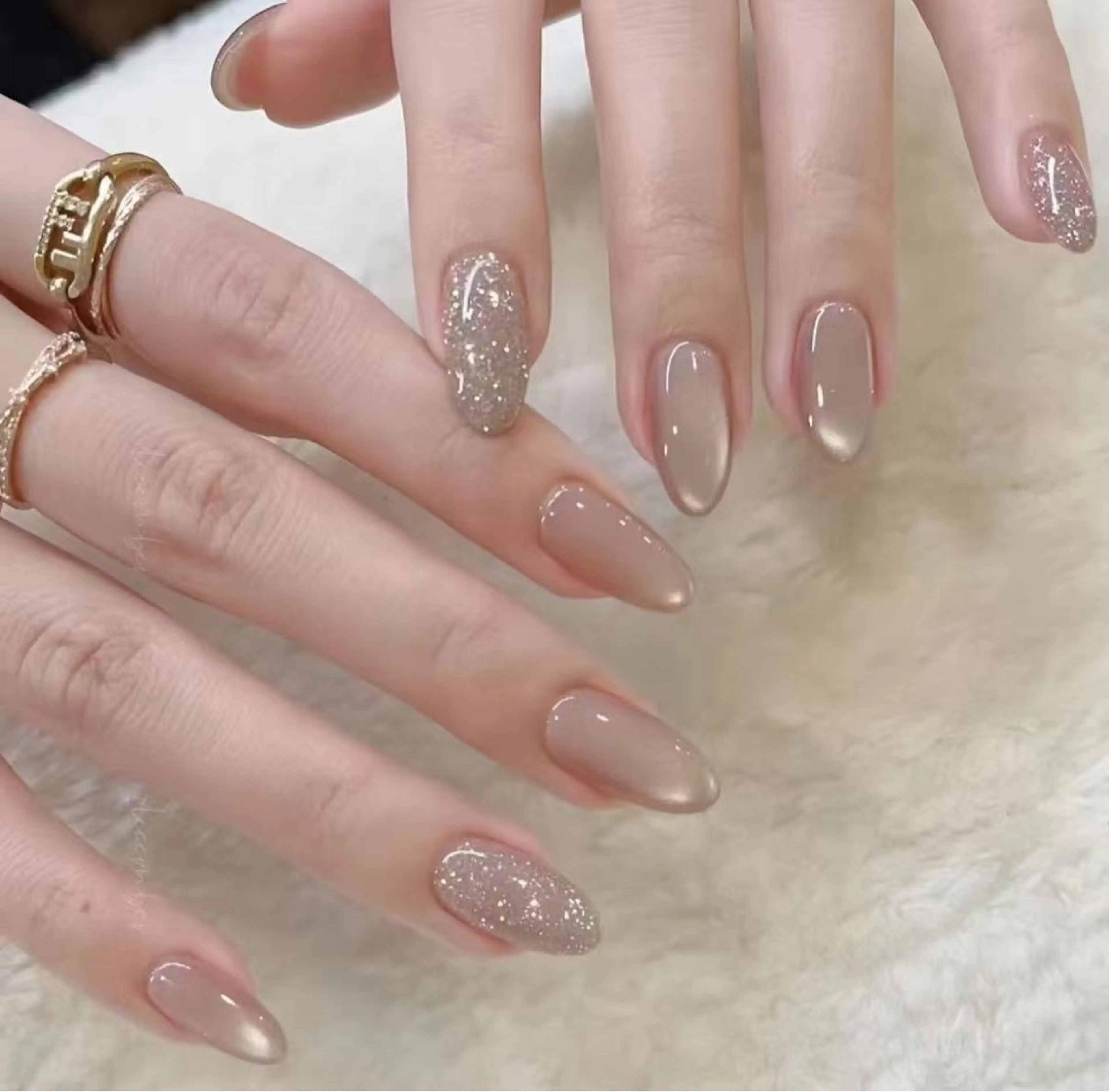 ネイル 長さ出し フレンチネイル 韓国ネイル マグネットネイル マグネットフレンチ sun nail池袋 モデル募集のネイルデザイン