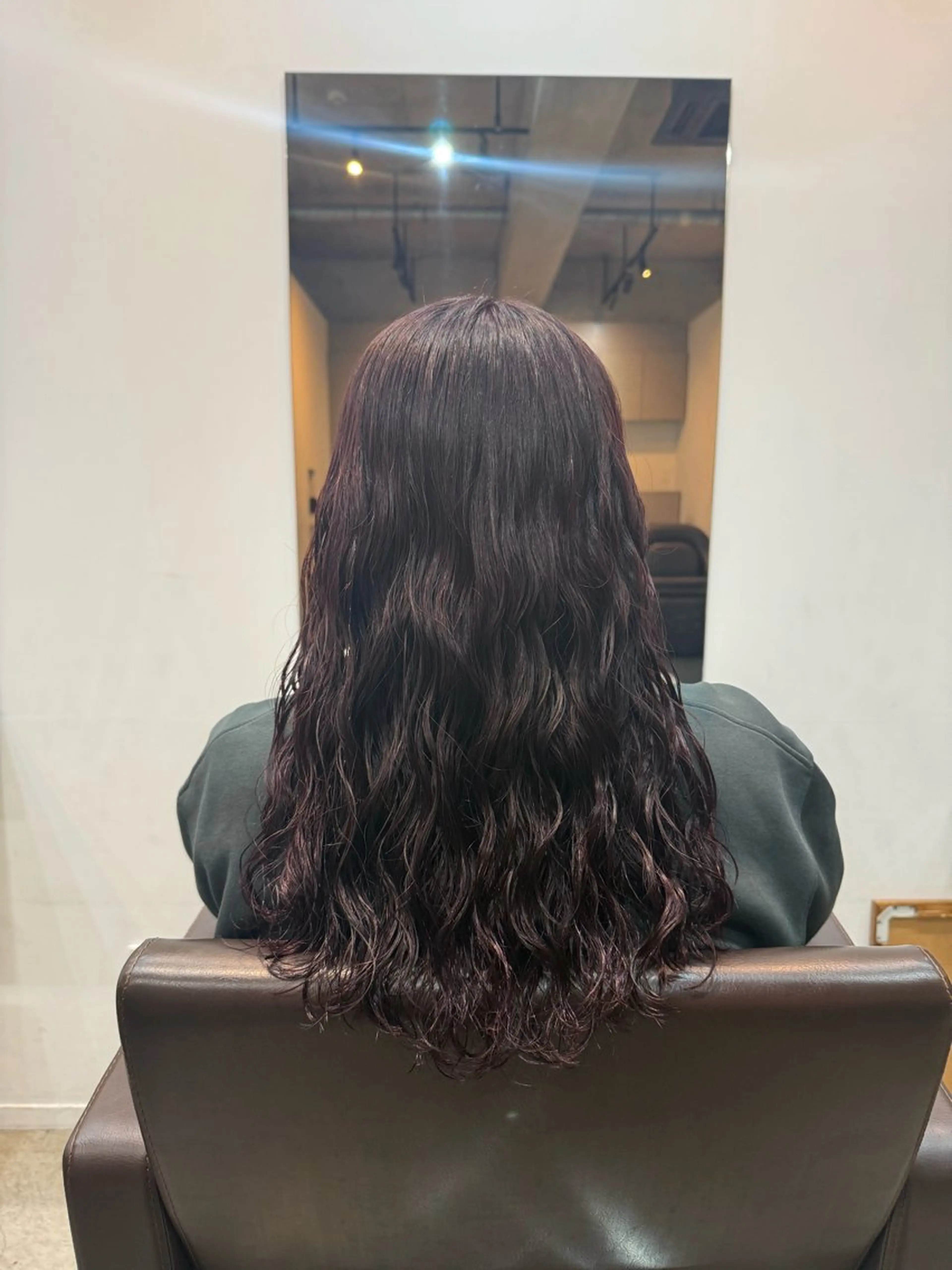 セミロング カット ヘアカラー パーマ トリートメント デジタルパーマ/ 艶カラー/神野楓のヘアスタイル