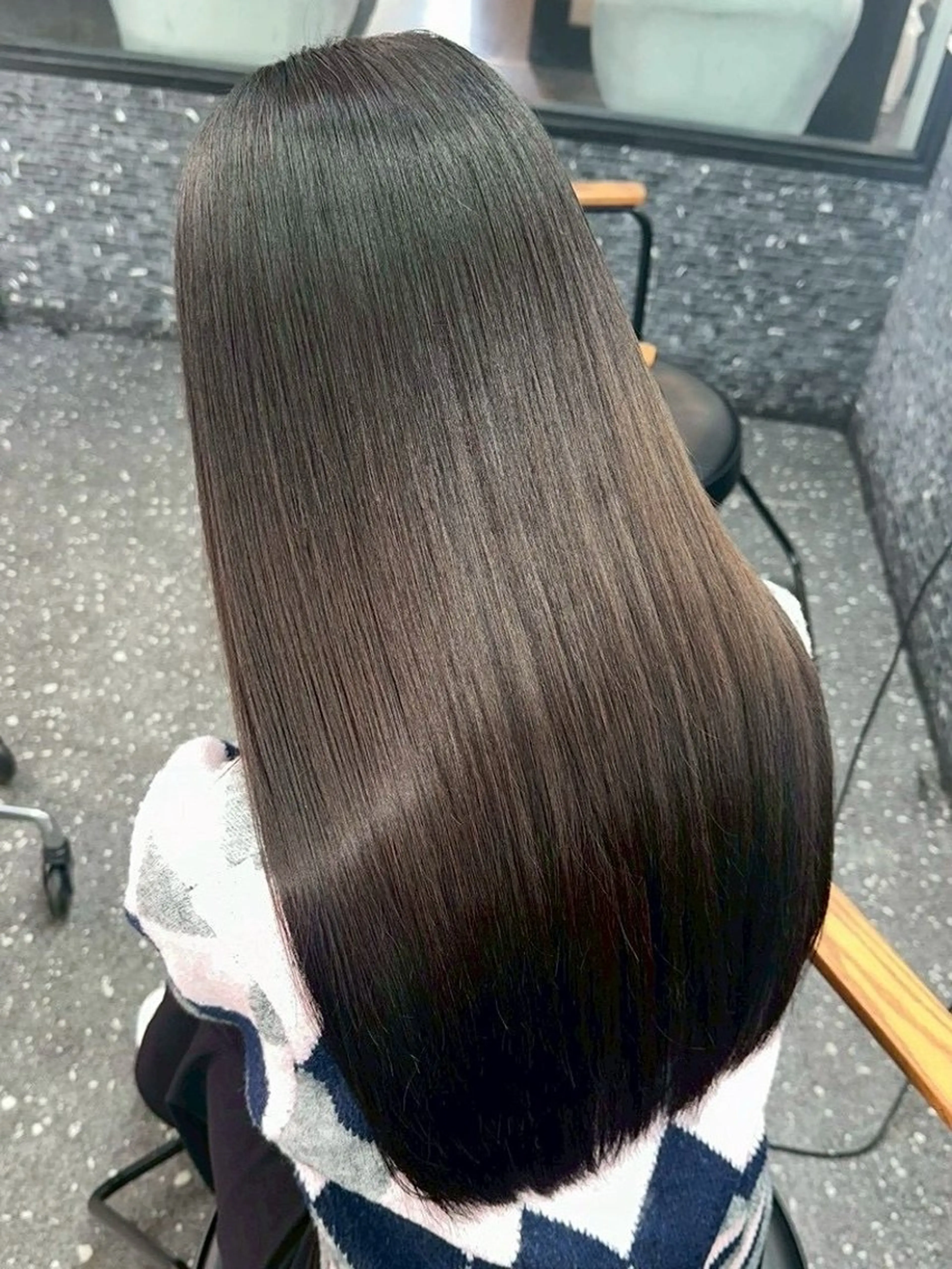 ロング カラー カット ヘアカラー 縮毛矯正 トリートメント 髪質改善/暖色カラー /吉祥寺/Renのヘアスタイル