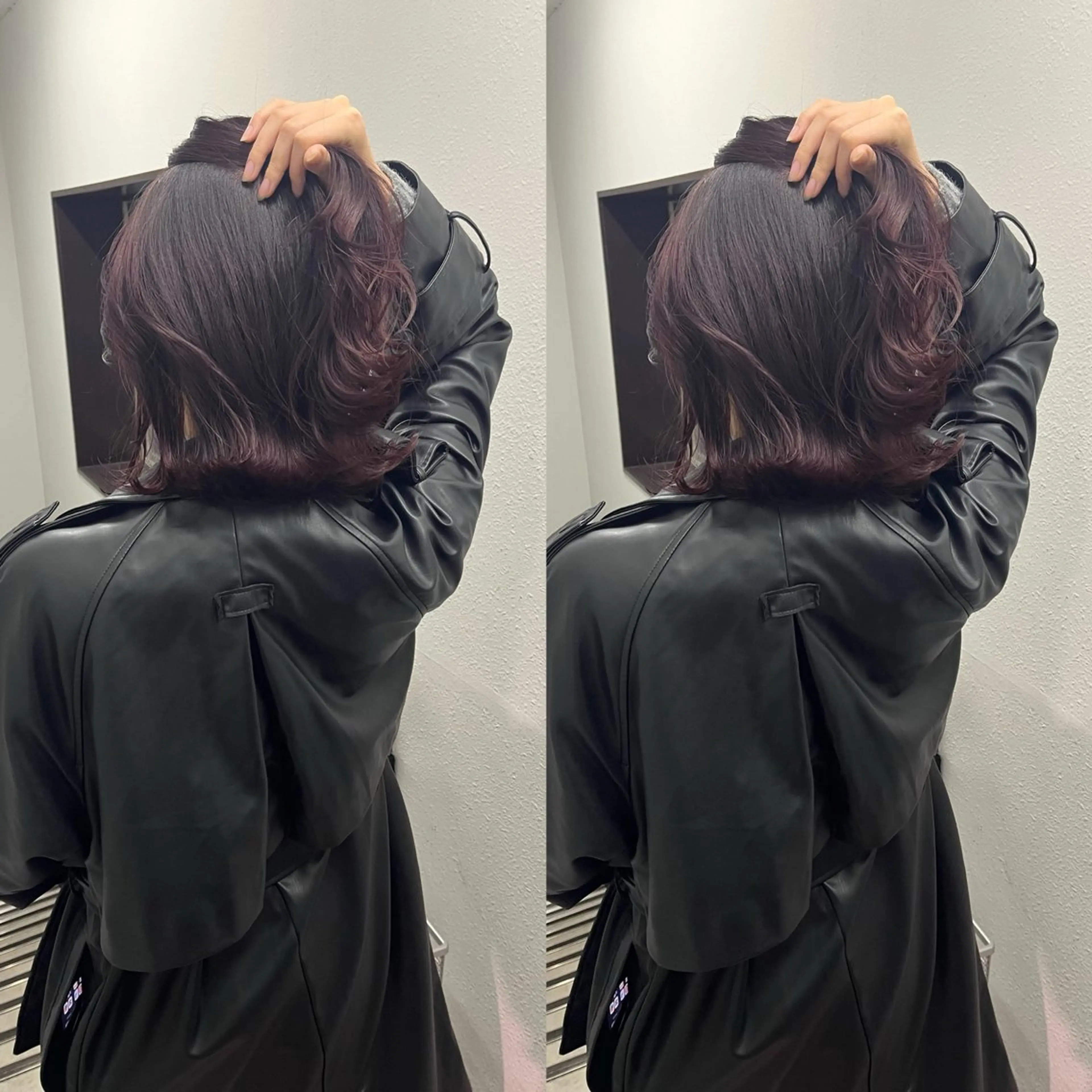 ミディアム カット ヘアカラー トリートメント 💗レイヤーショート ボブ艶髪/竜也💗のヘアスタイル