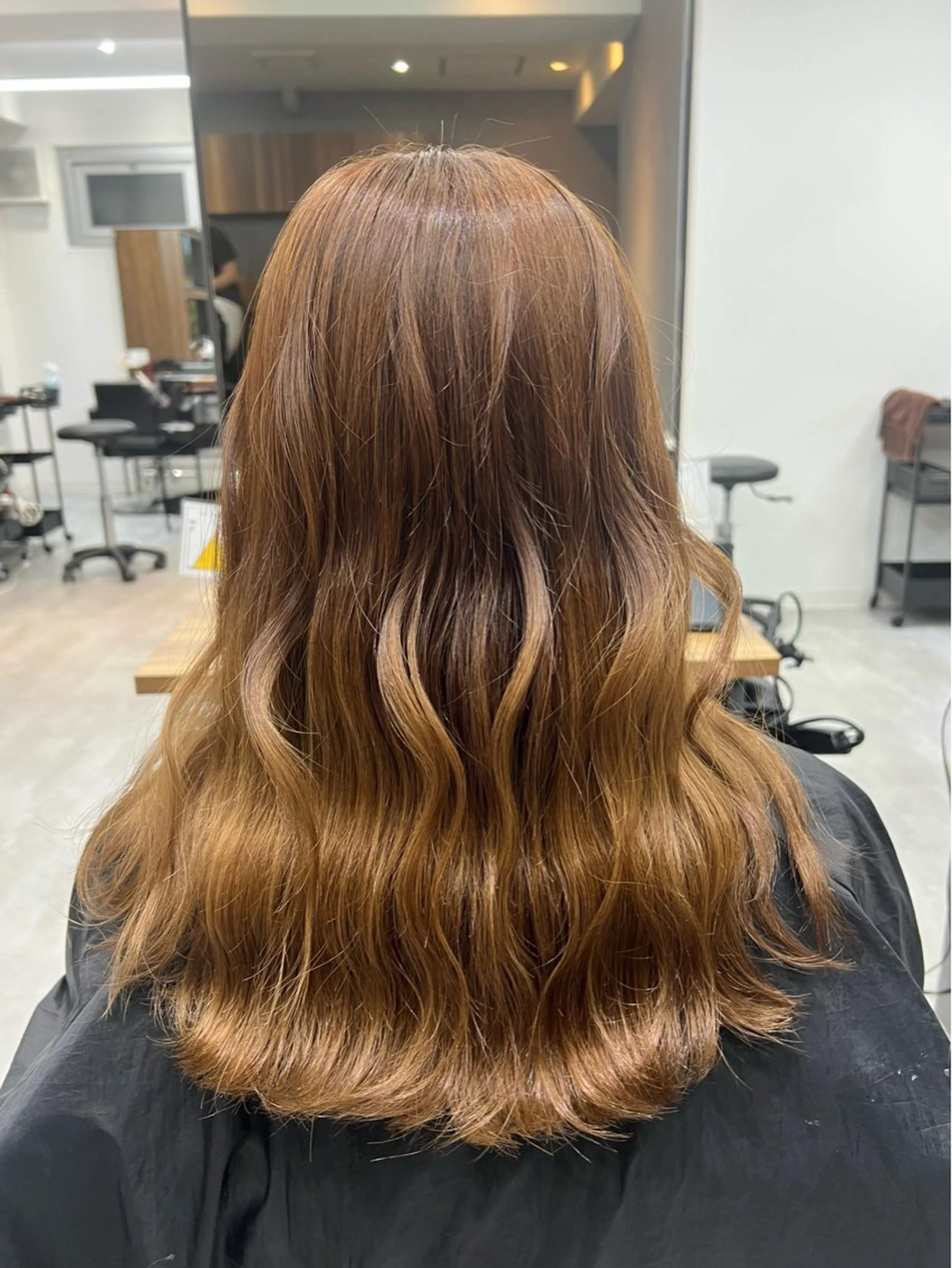 セミロング カラー ベージュカラー ブリーチ 透明感カラー カットモデル募集 八王子/kyocoのヘアスタイル