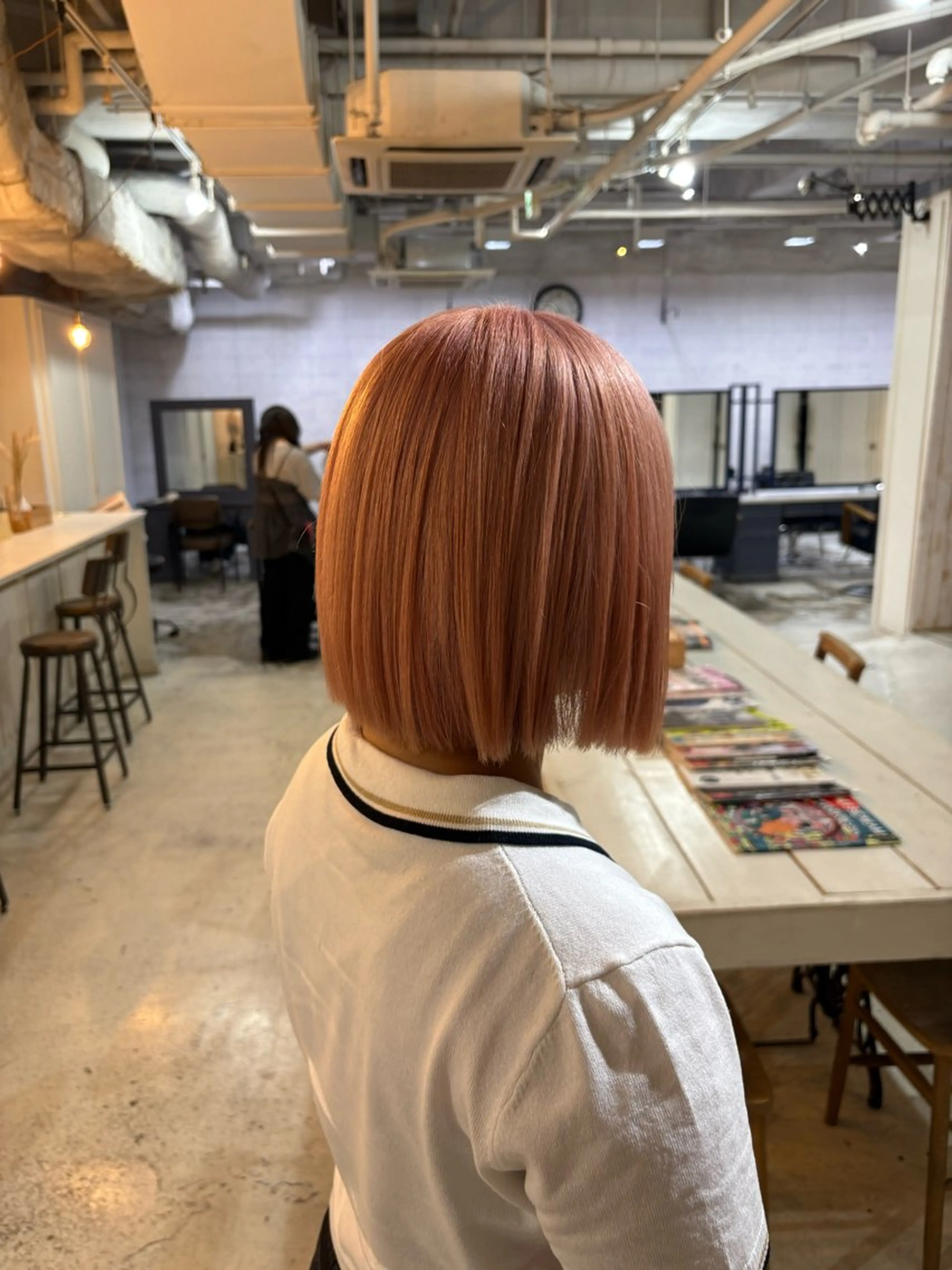 ミディアム カラー ヘアカラー トリートメント ハイトーン/デザイン カラー/DAICHIのヘアスタイル