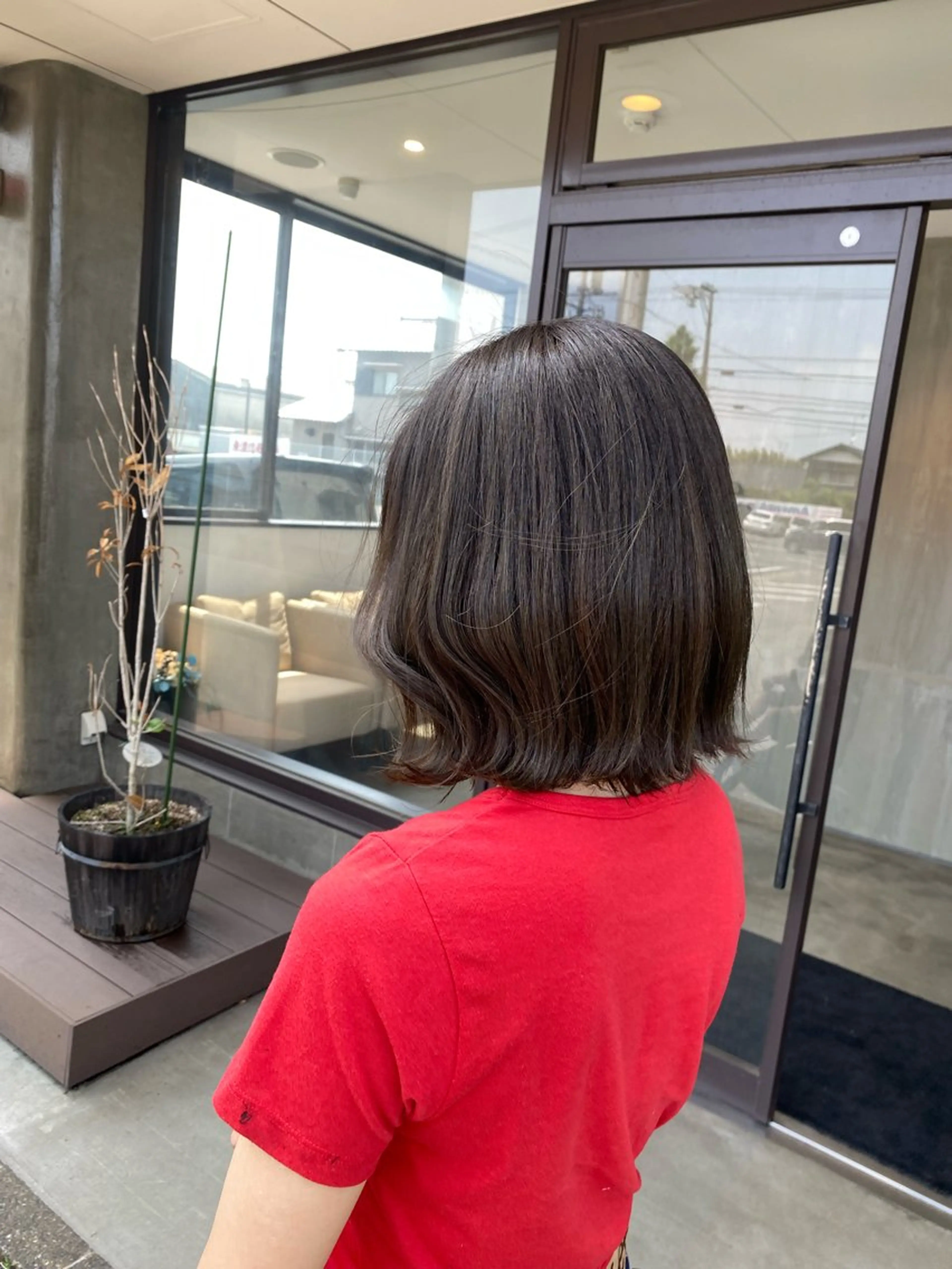 ミディアム カラー ヘアカラー トリートメント 透明感カラー 天羅のヘアスタイル