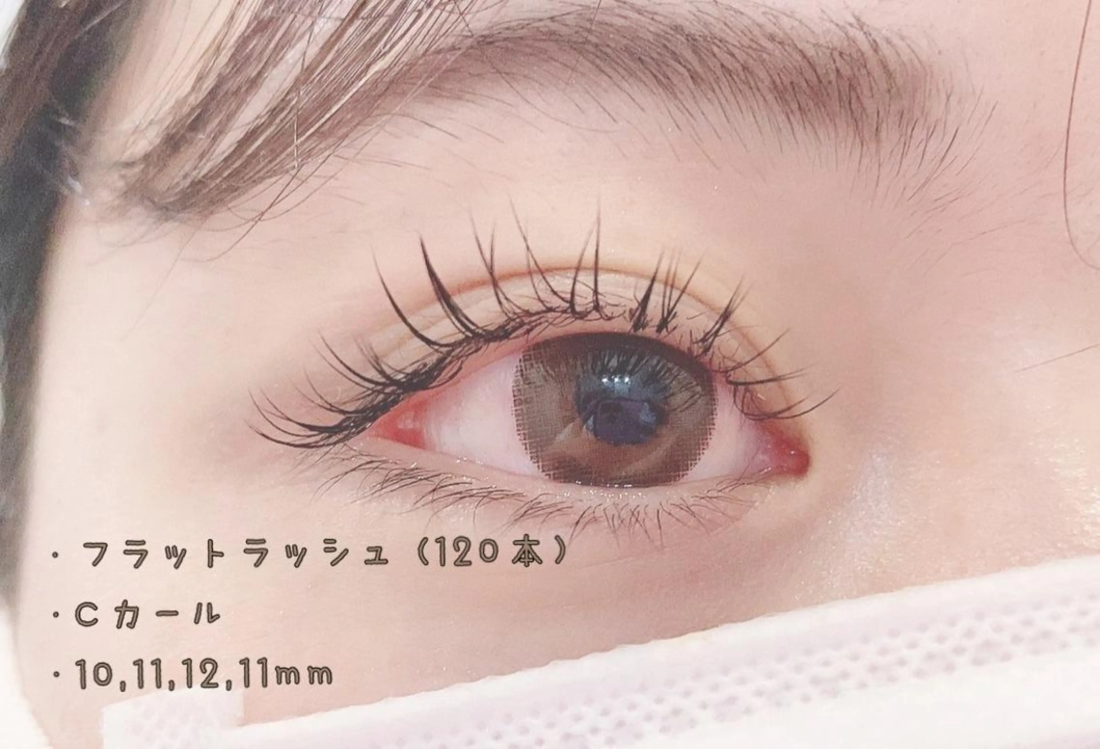 マツエク・マツパ Cカール キュート フラットラッシュ 須藤 菜々の眉毛・アイブロウイメージ