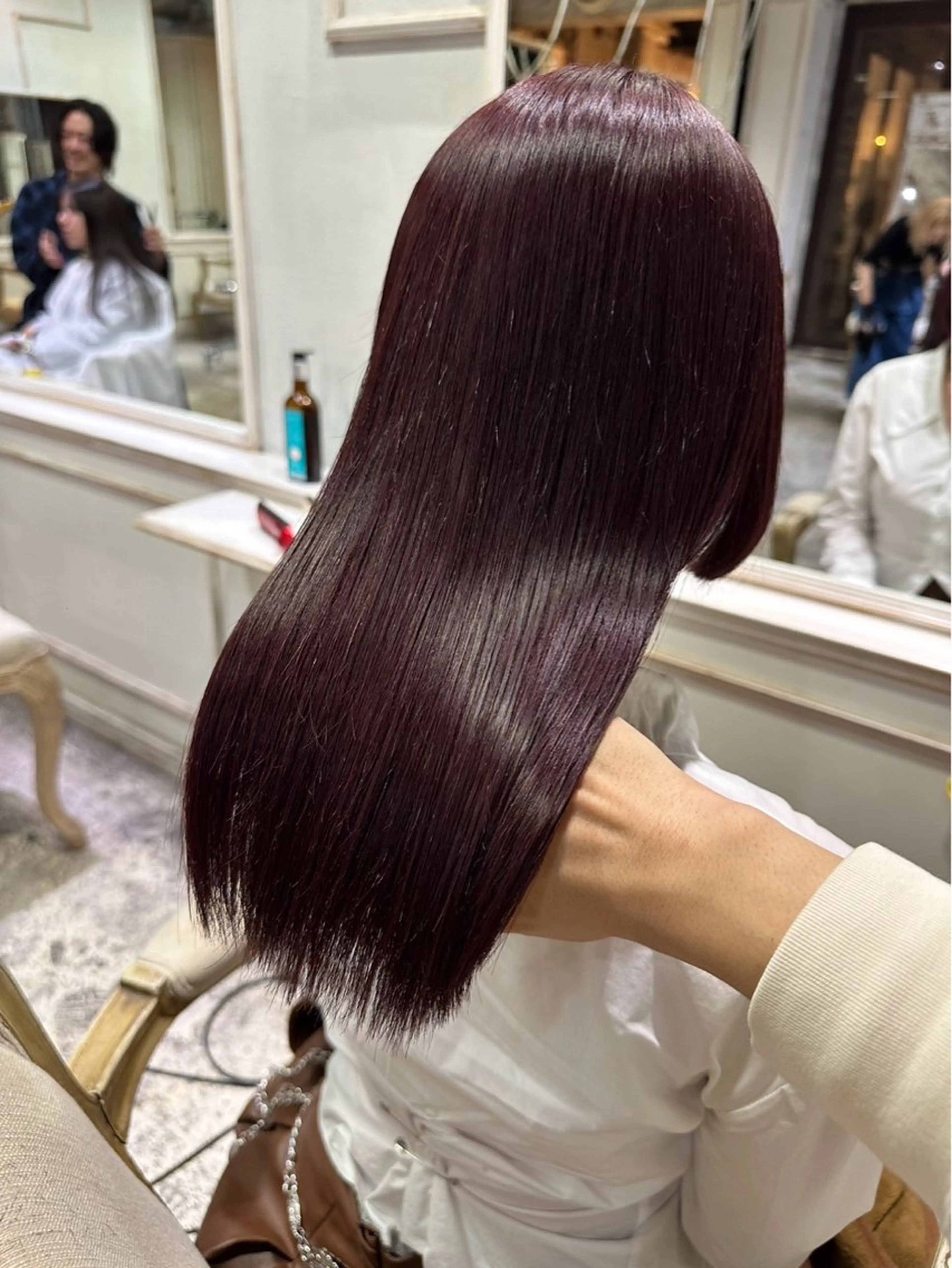 セミロング カラー 🫧透明感カラー/ ベージュ竹村柾則のヘアスタイル