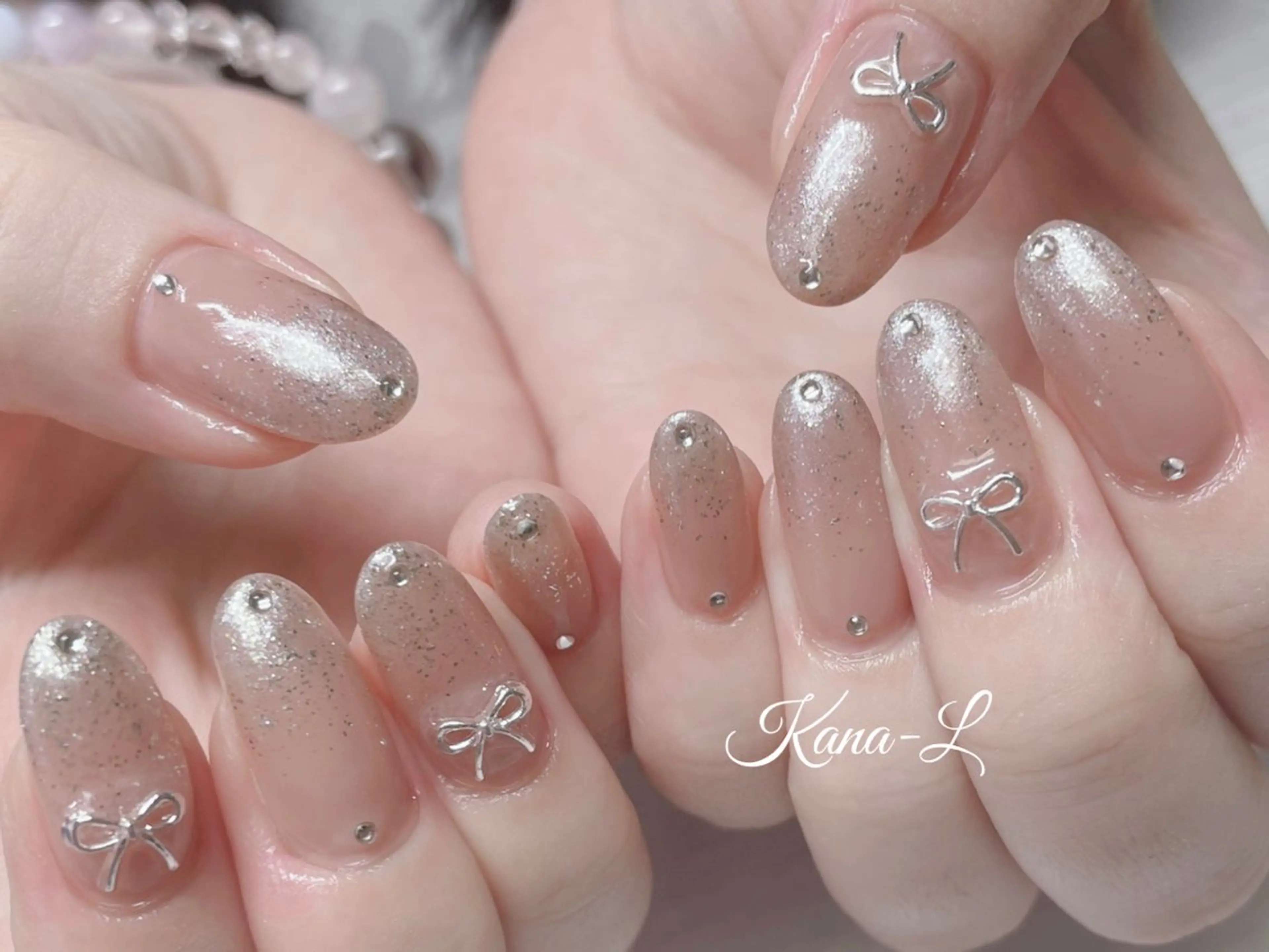 ネイル ジェルネイル グラデーション 韓国ネイル パラジェル ワンホンネイル 芦辺 香奈のネイルデザイン