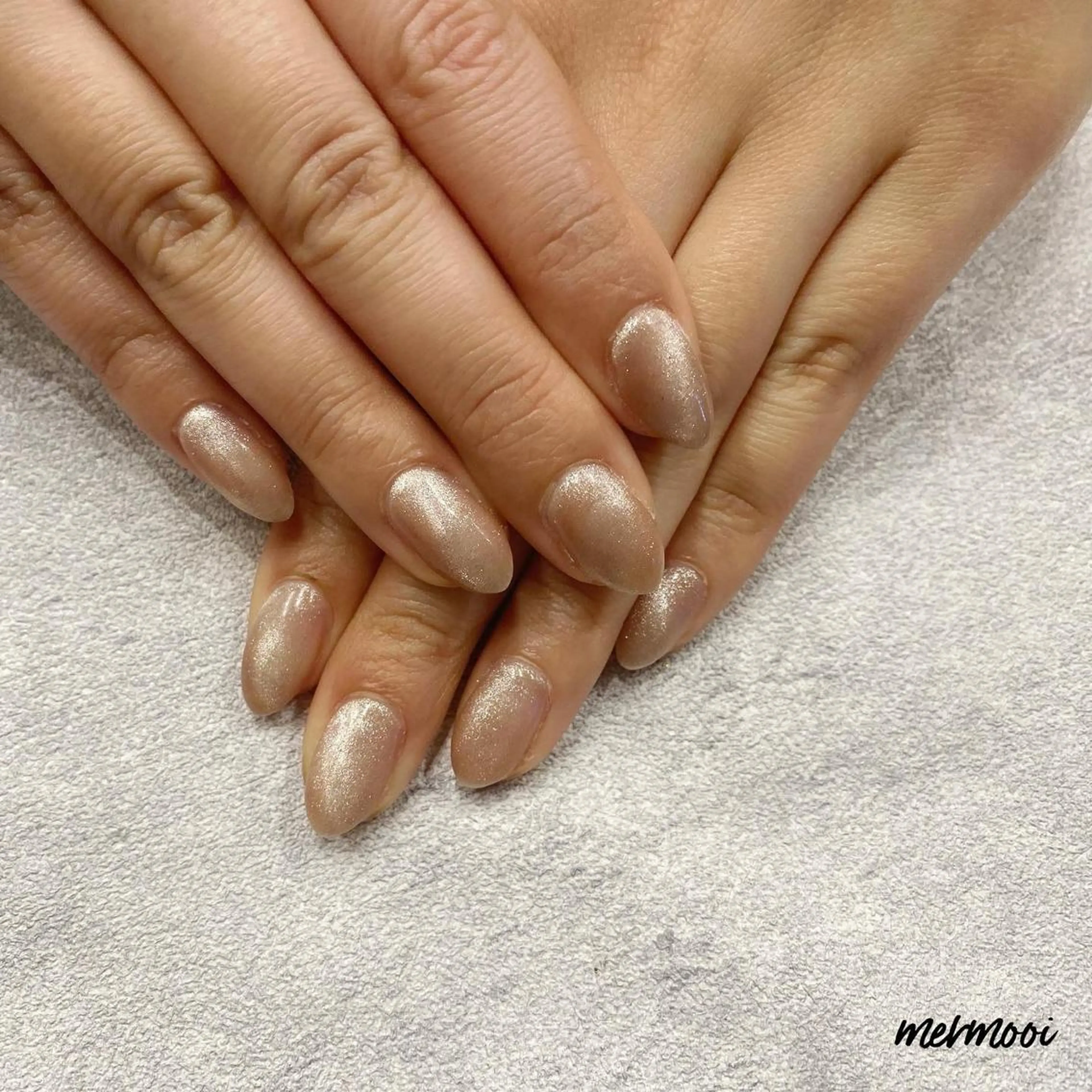 ネイル 氷ネイル・うるうるネイル キラキラネイル マグネットネイル マットネイル ニュアンスネイル ハンドネイル mermooi nailのネイルデザイン