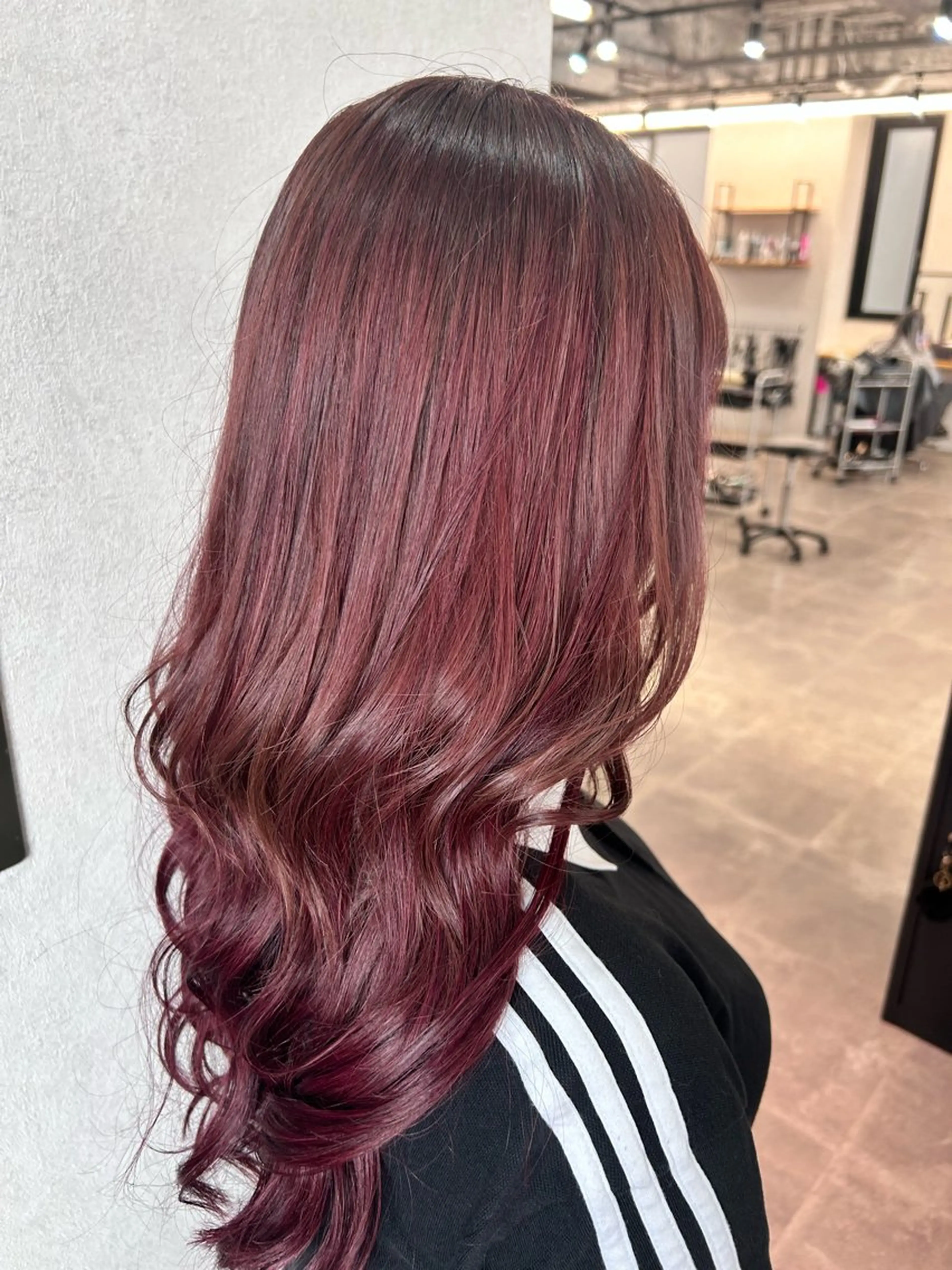 ロング ヘアカラー トリートメント エクステ エクステ/心斎橋/ ハイトーン/ミサキのヘアスタイル
