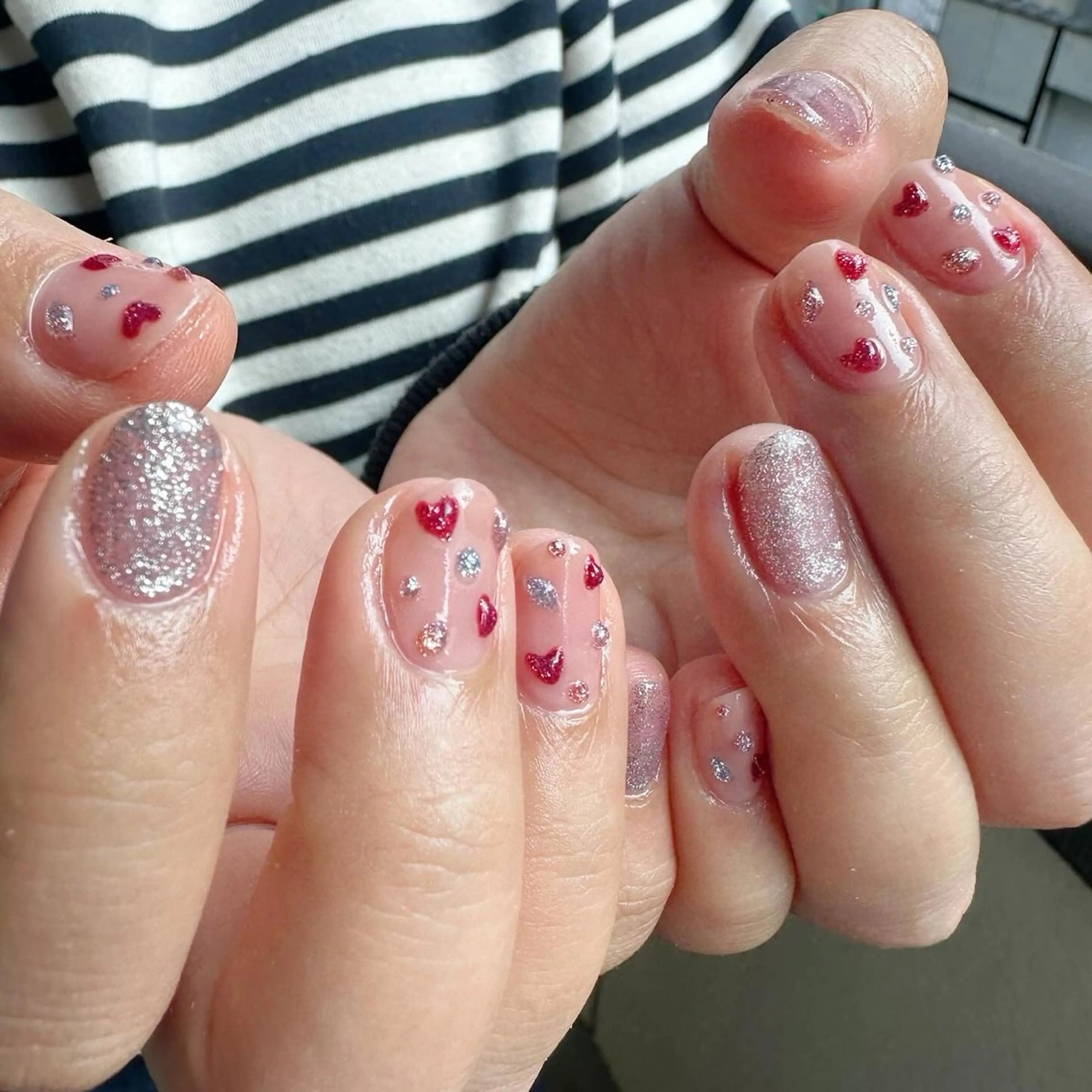 ネイル 氷ネイル・うるうるネイル 韓国ネイル マグネットネイル ニュアンスネイル 春ネイル 🪞KAPE NAIL 🪞のネイルデザイン