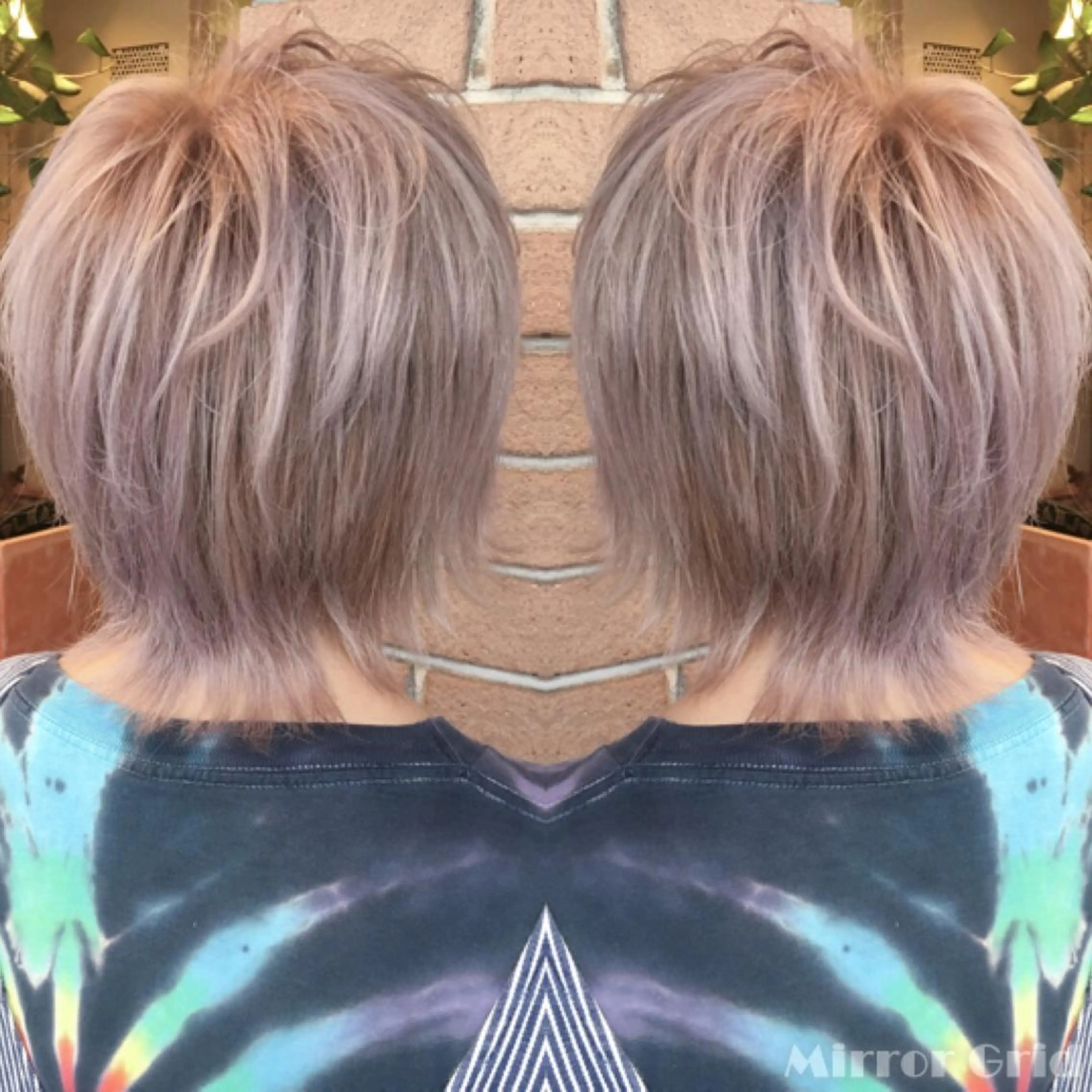 ショート カラー グレージュ 北條 優輝のヘアスタイル