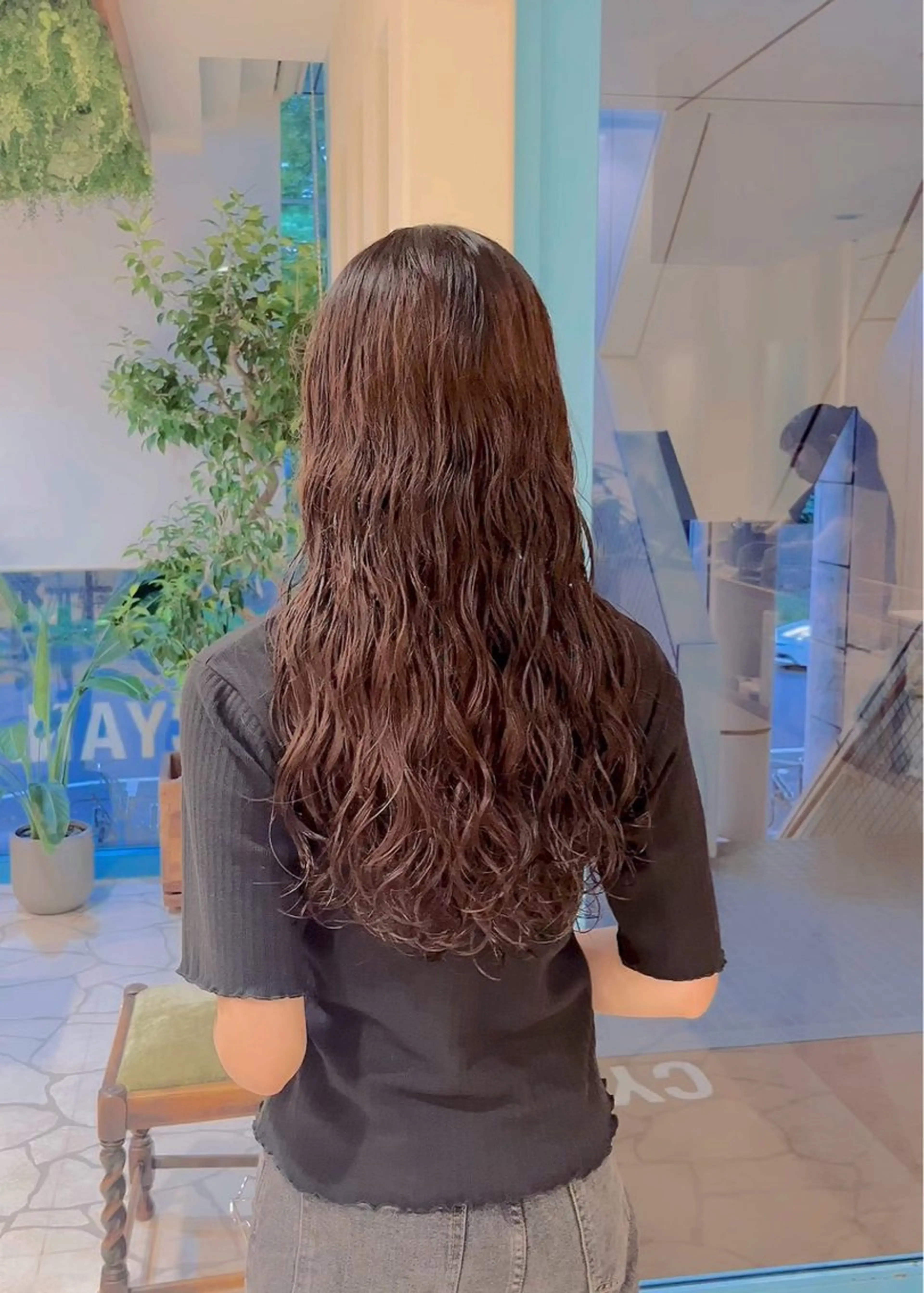 ロング パーマ カット パーマ CYAN.所属・山口 陸のヘアスタイル