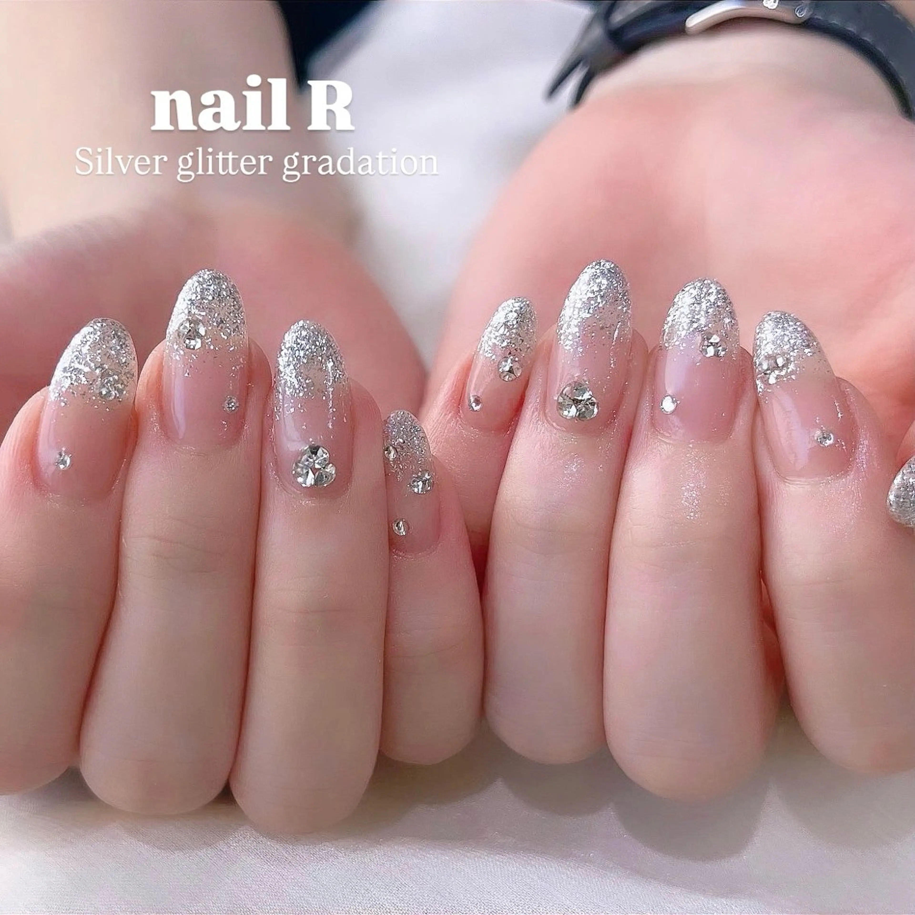 ネイル ラメ(グリッター) ラメグラデーション ハンドネイル フットネイル NAILR rina 🎀ིྀ恵比寿のネイルデザイン