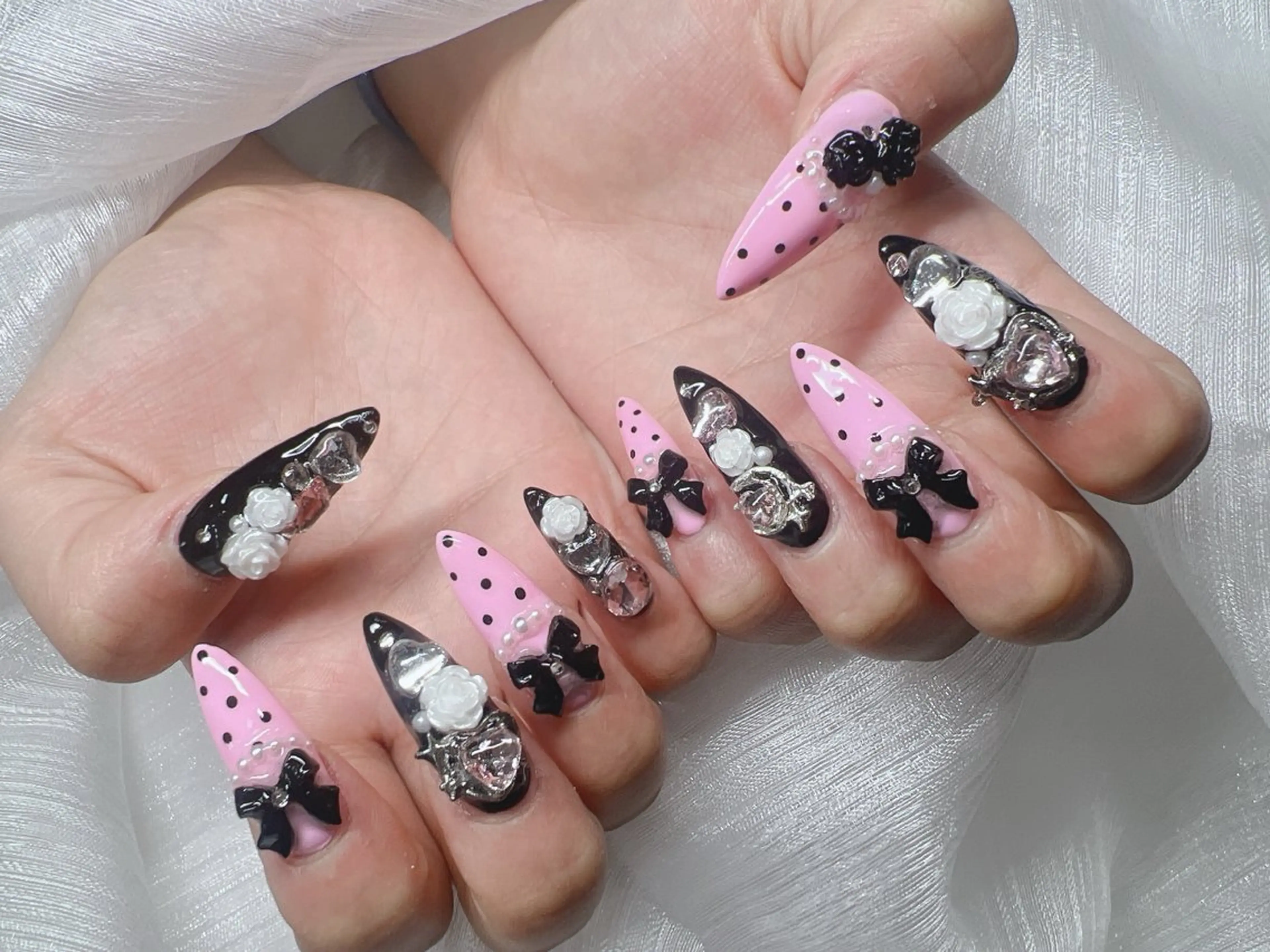 ネイル ハンドネイル Lee Nails チップ長さだし専門店のネイルデザイン