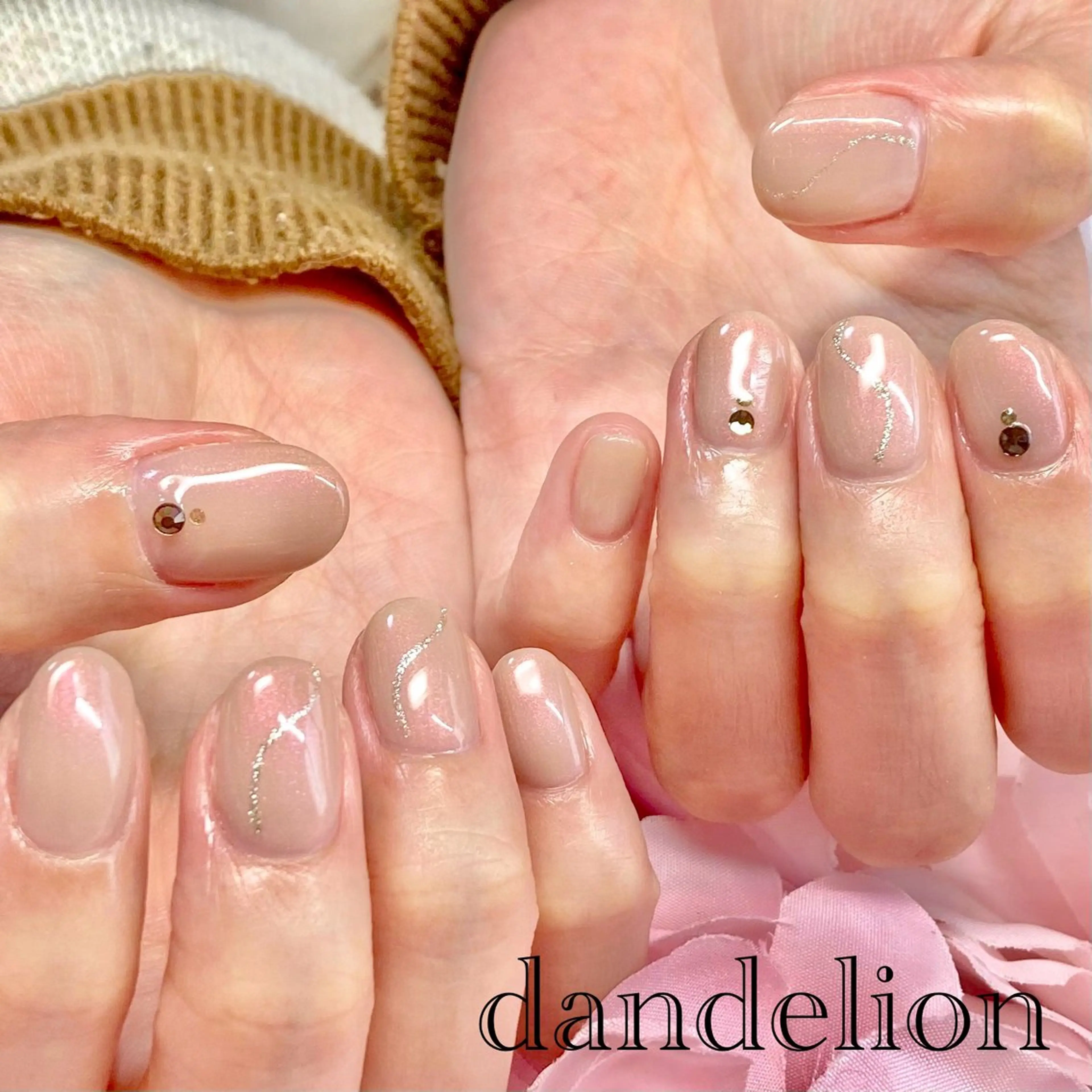 ネイル ハンドネイル ハンドケア dandelion ダンデライオンのネイルデザイン