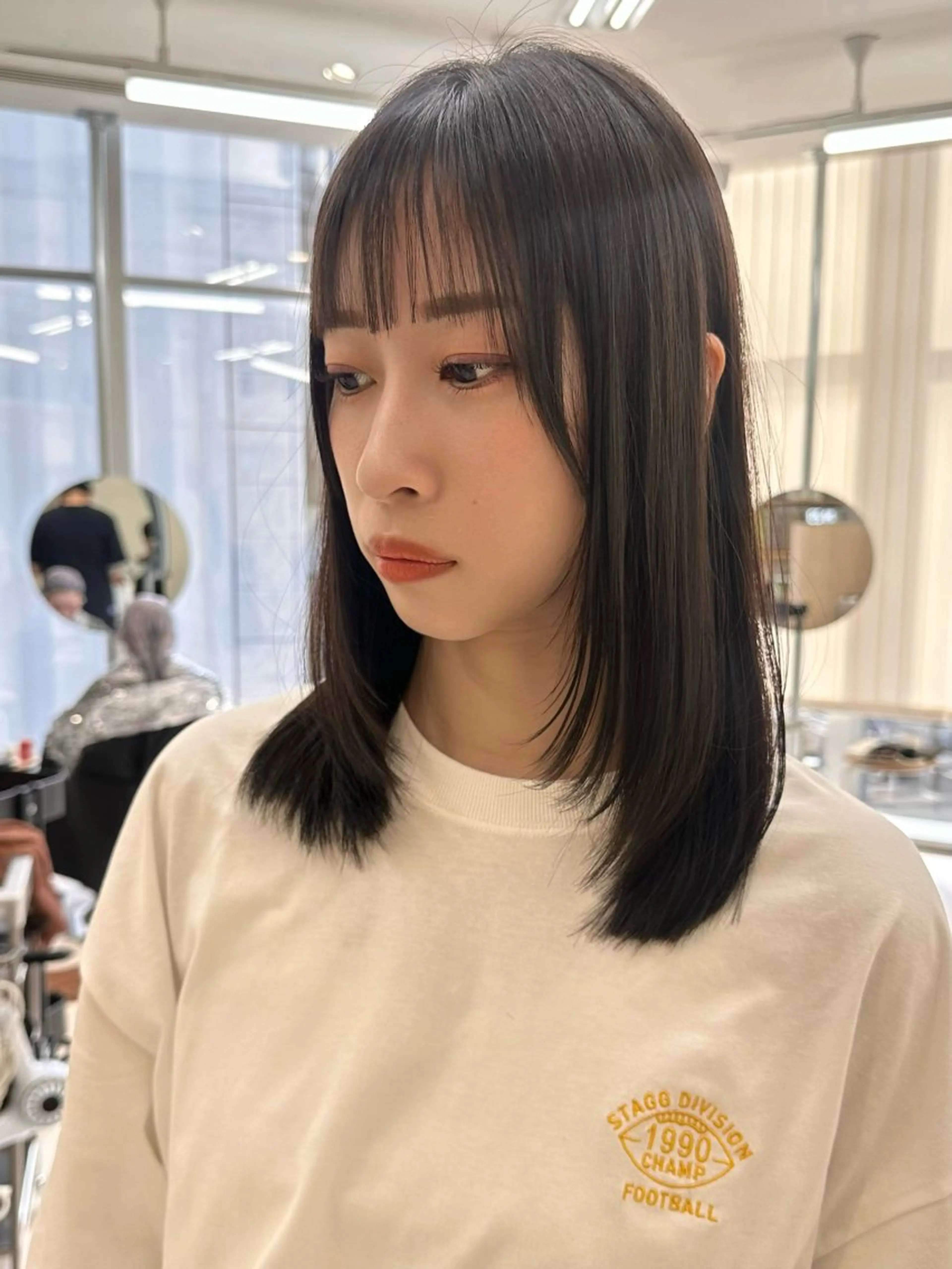 ミディアム カラー カット ヘアカラー トリートメント 🪭risa 暖色/レイヤー🪭のヘアスタイル