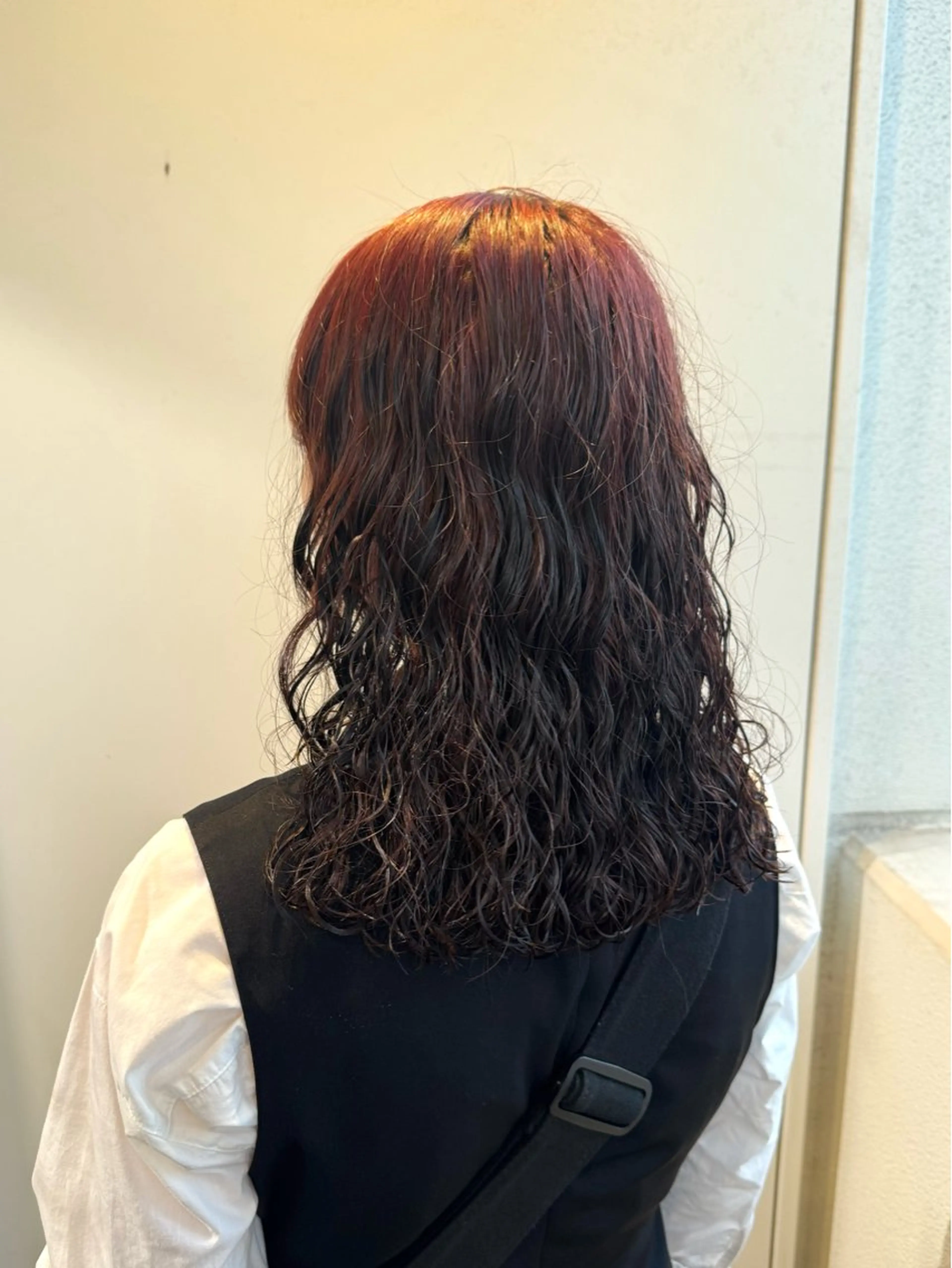ロング パーマ パーマ 艶カラーヘアアレンジ 縮毛矯正🍓ひふみのヘアスタイル