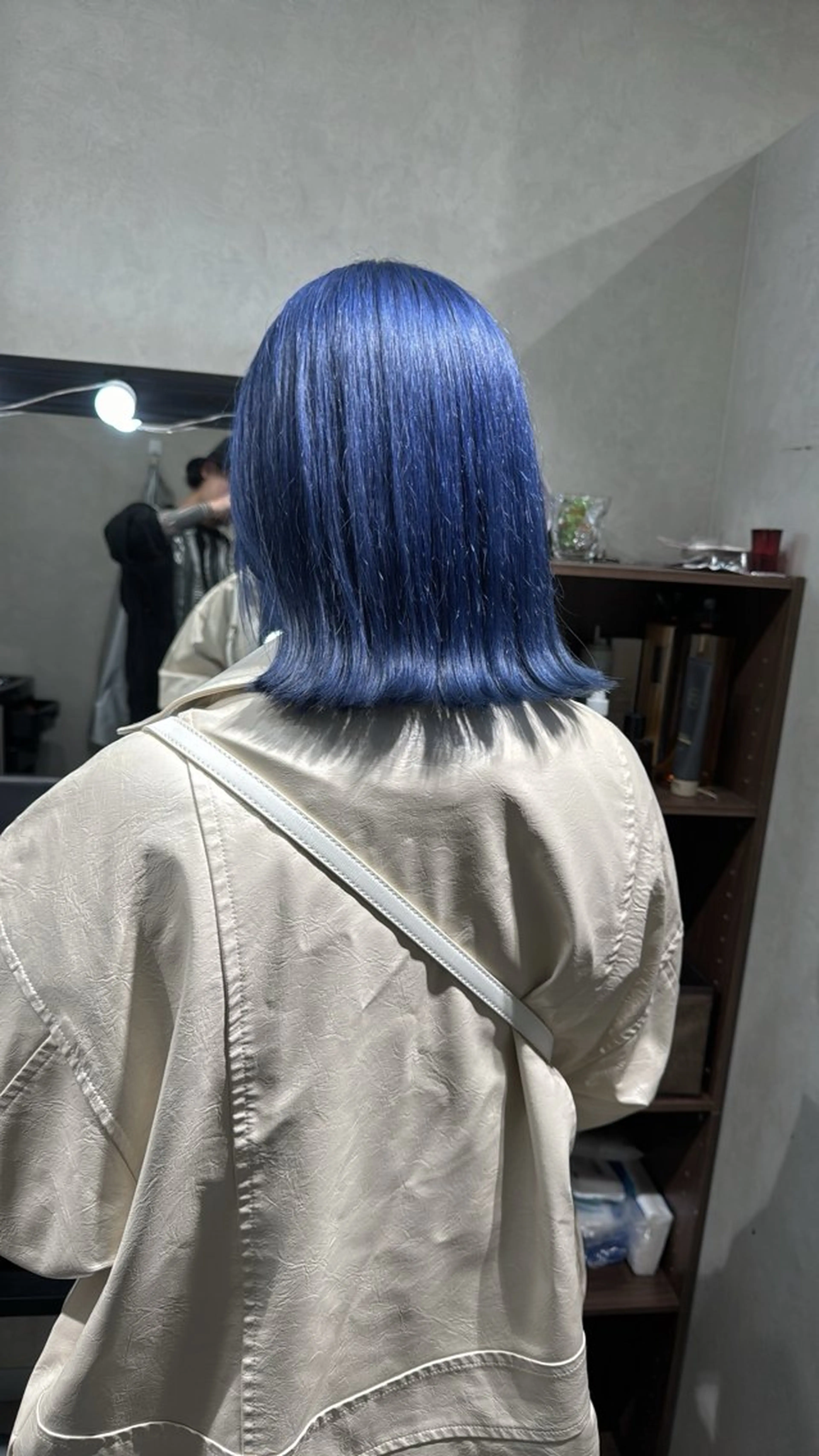 ミディアム カット ヘアカラー シマオカ イッセイaceのヘアスタイル