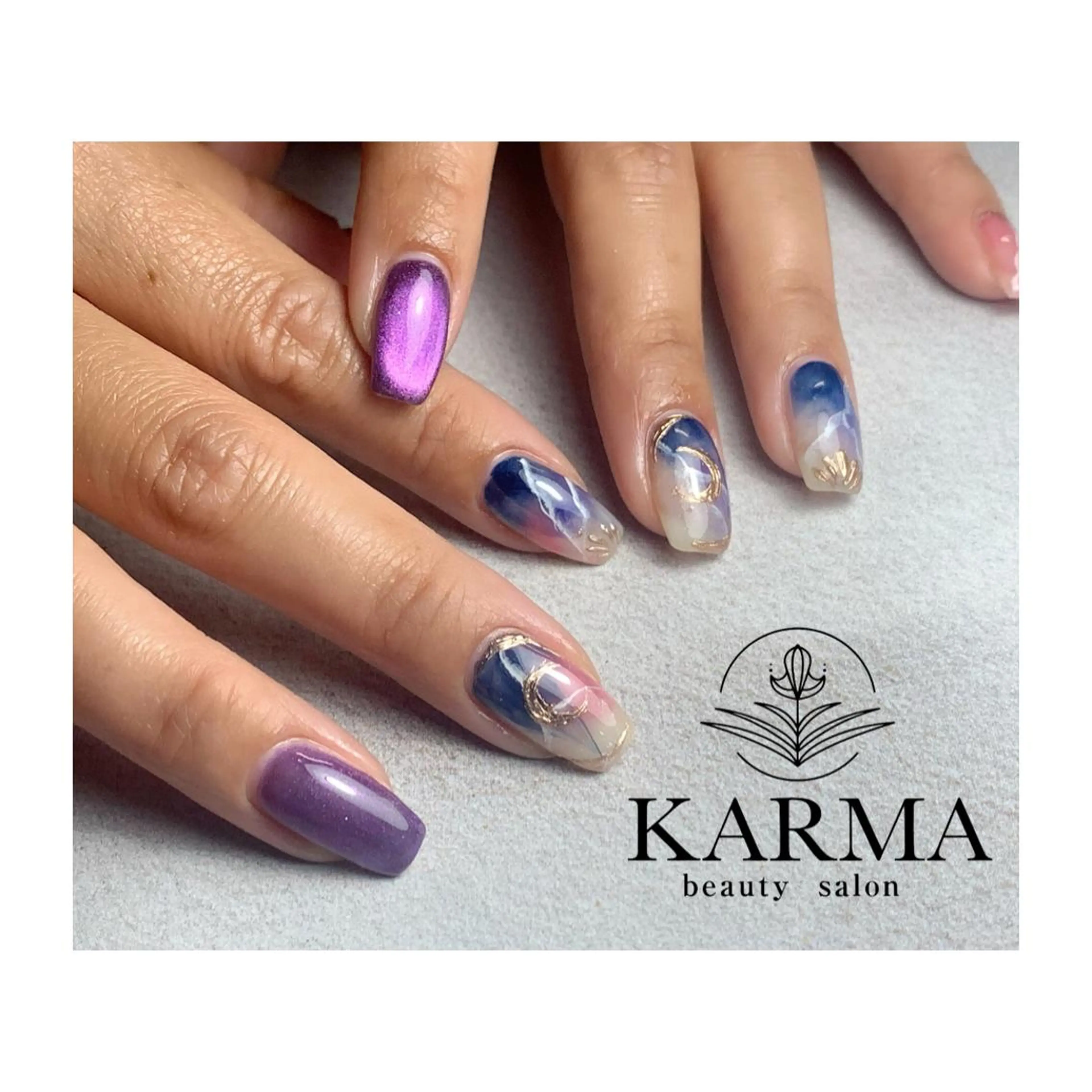 セミロング ネイル ハンドネイル KARMA salonのネイルデザイン