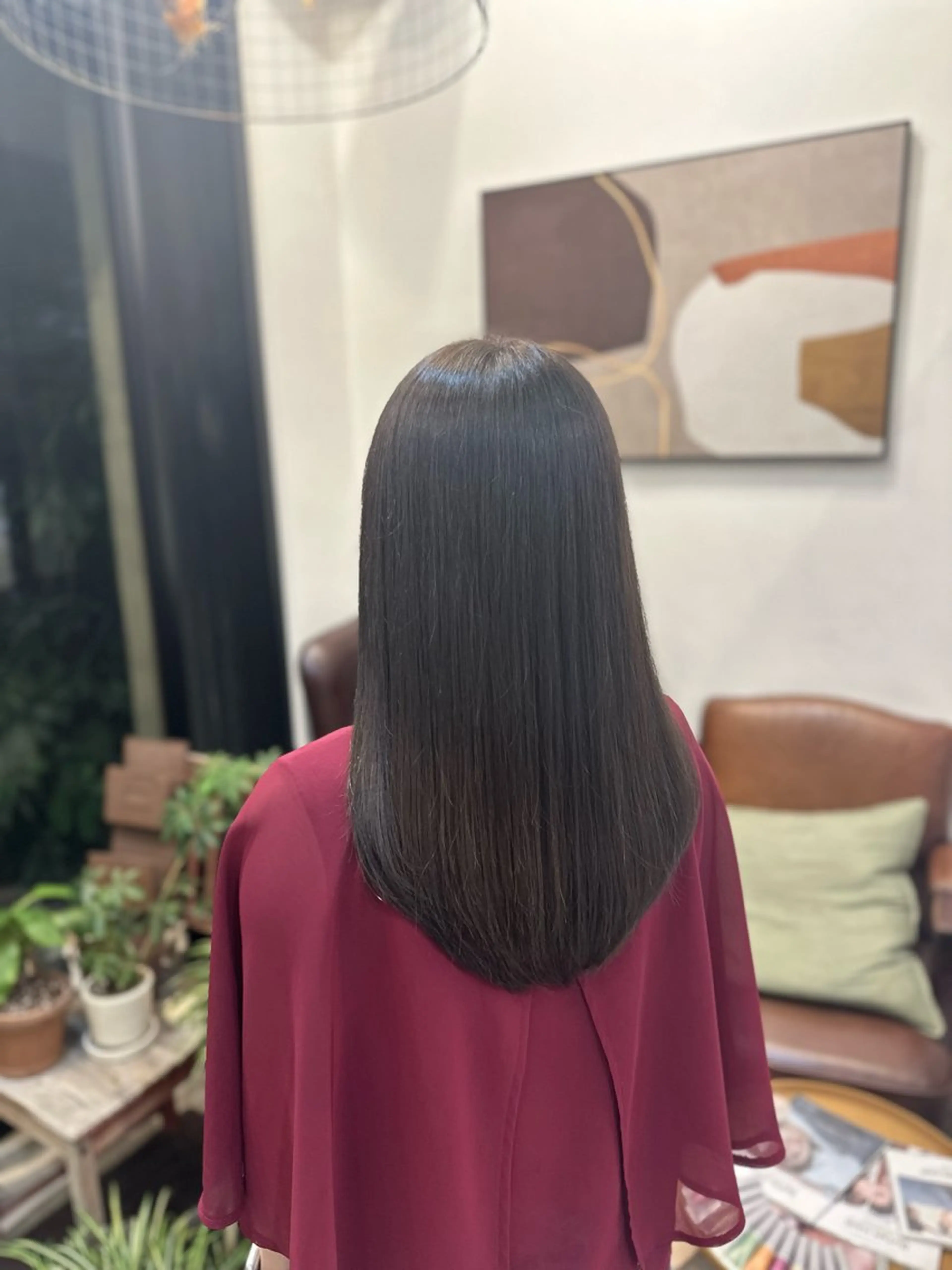 セミロング ヘアカラー トリートメント 村上 滉弥のヘアスタイル