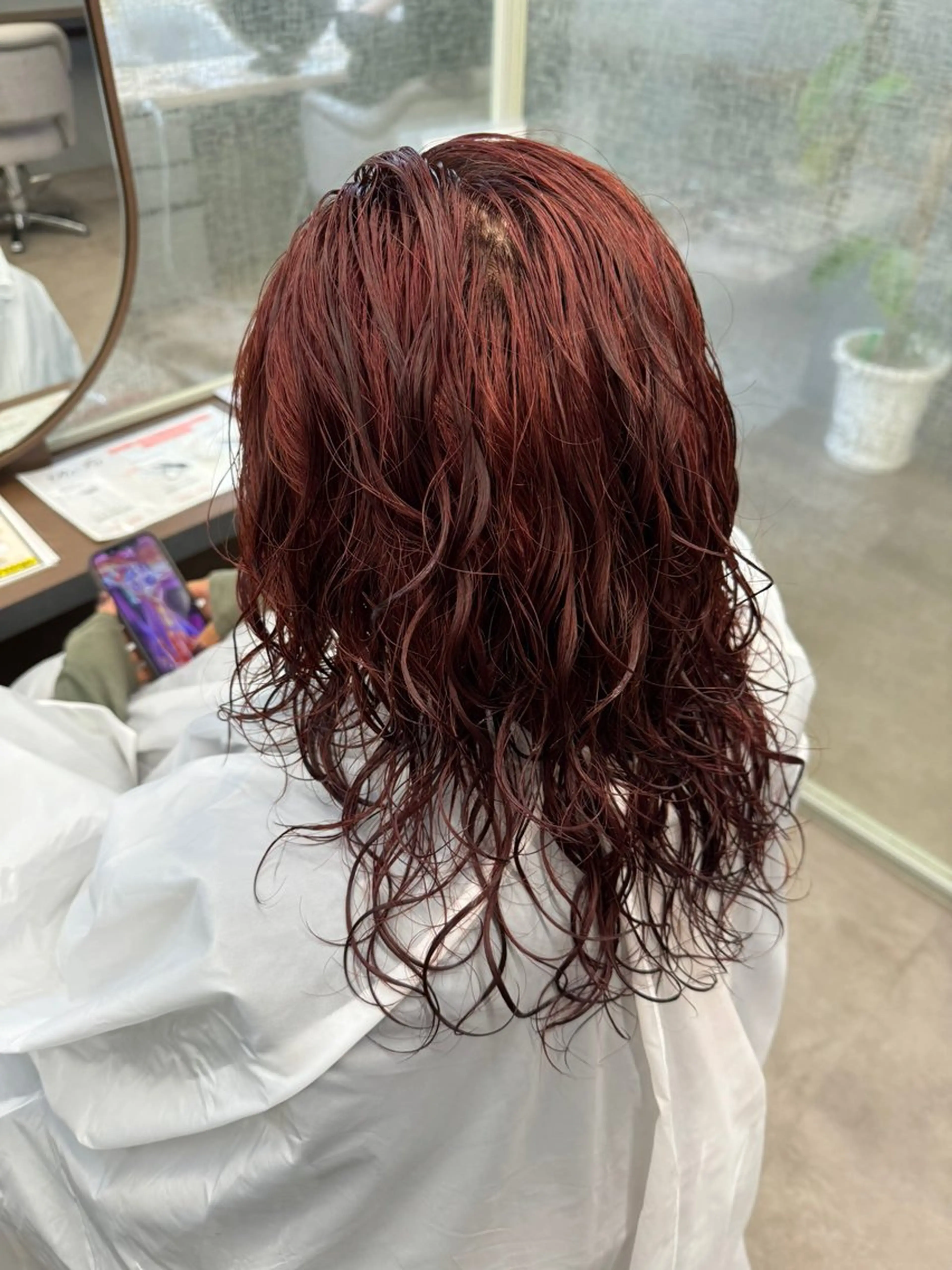 セミロング カラー パーマ ヘアカラー Ayaka 福岡美容師のヘアスタイル