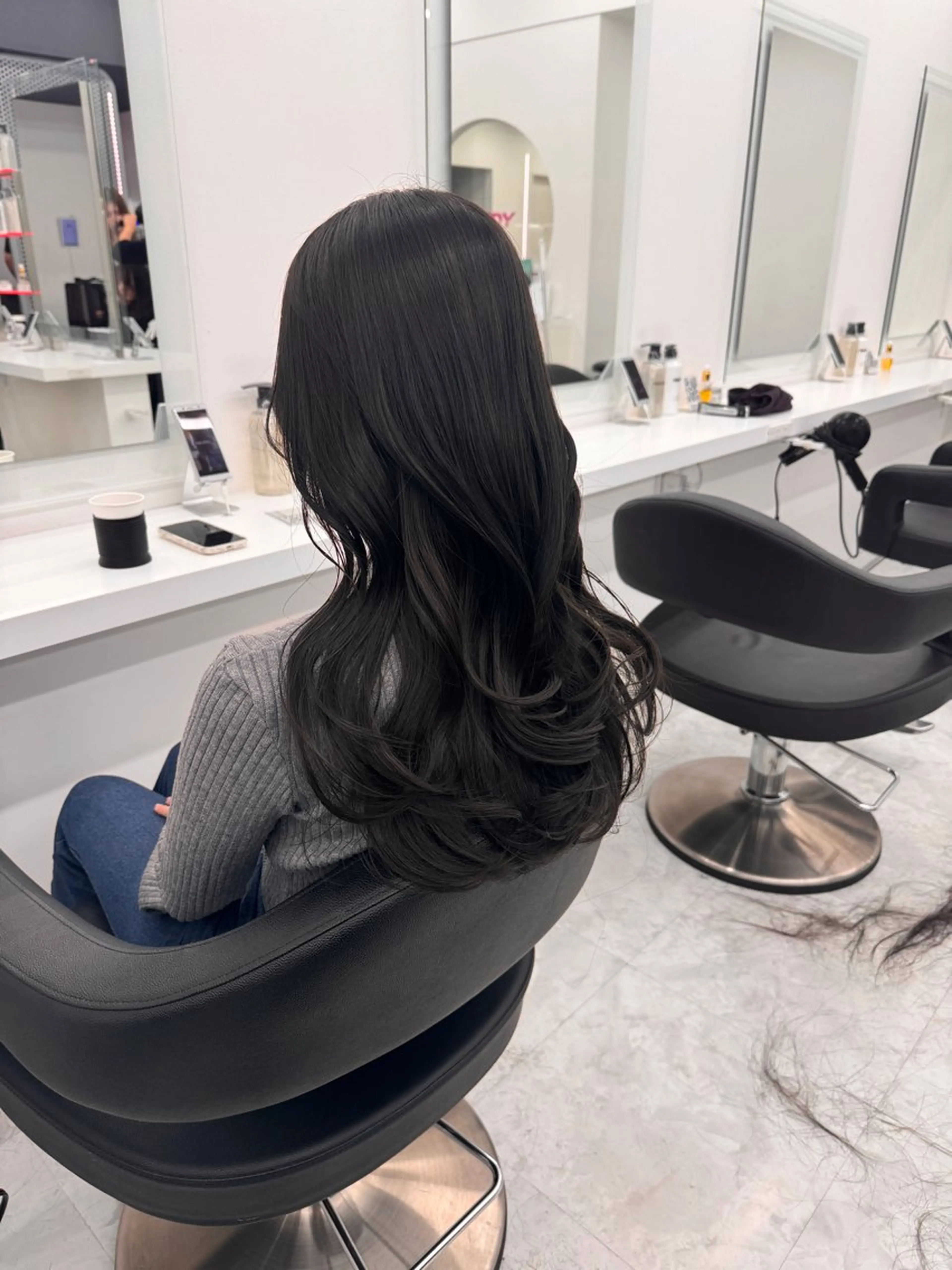 ロング カラー カット ヘアカラー トリートメント ヘッドスパ ヘアセット 💖透明感カラー＆暗 髪専門💖Akariのヘアスタイル