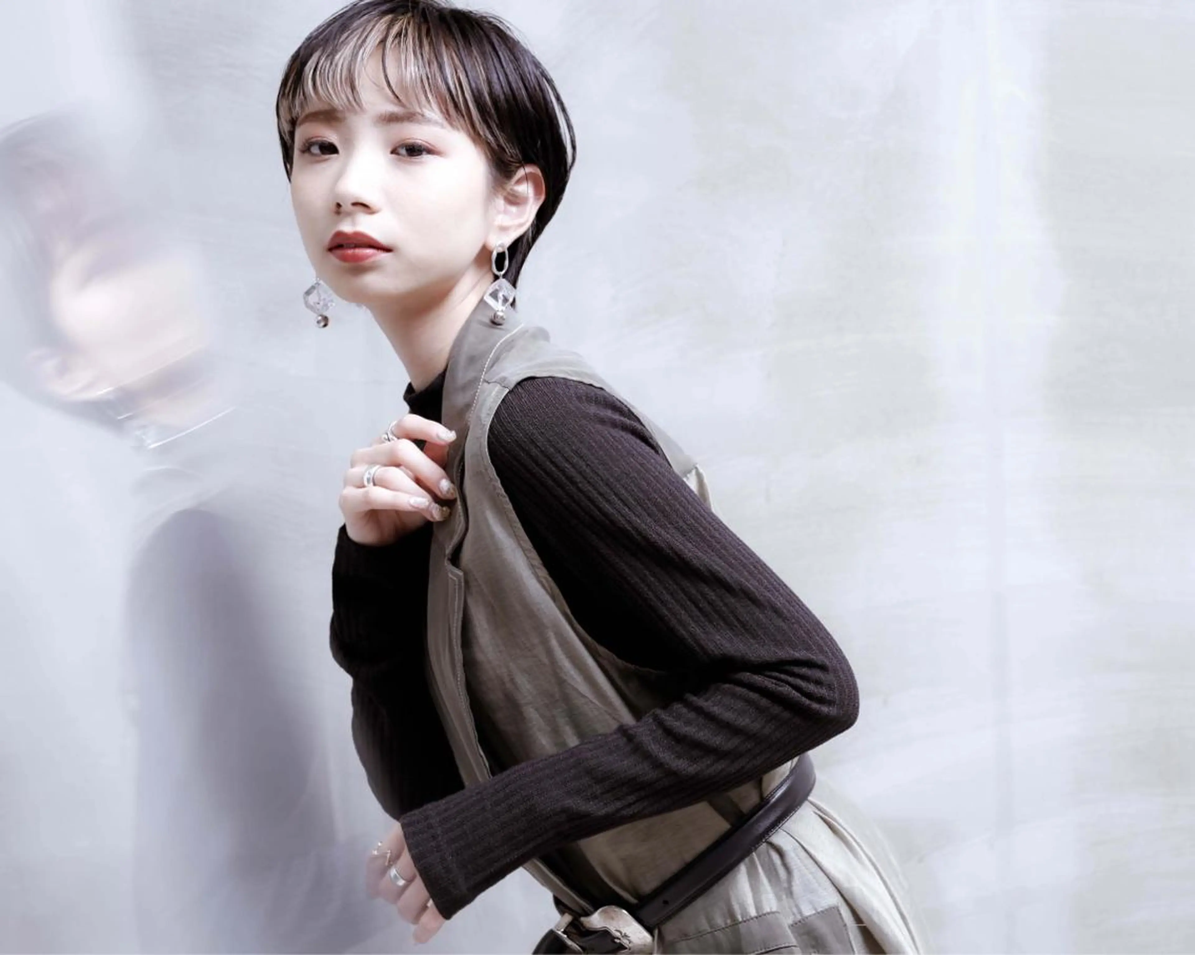 ショート カラー デザインカラー ill.所属・ill［イル］大須 ダブルカラー髪質改善のヘアスタイル