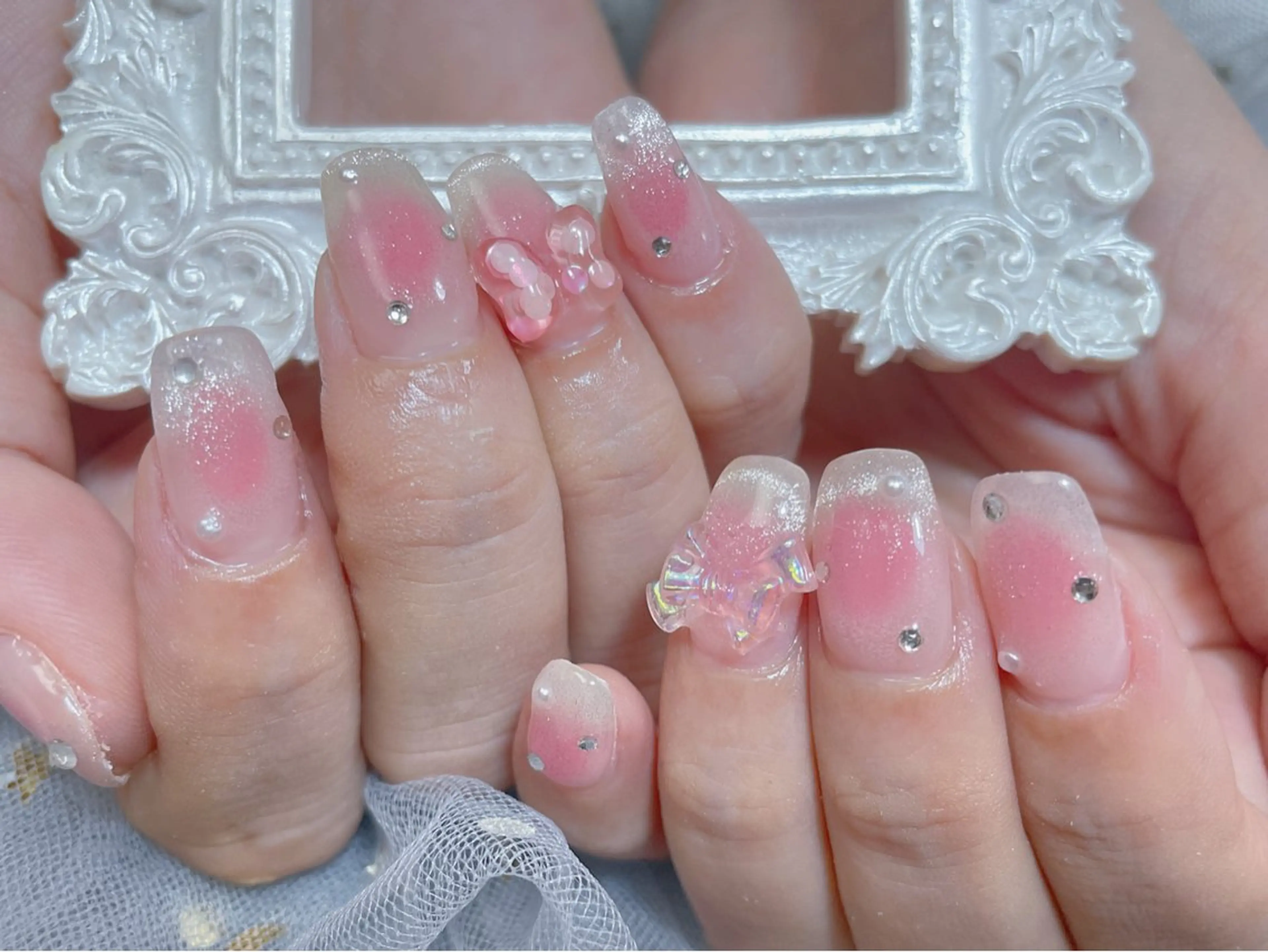 ネイル ハンドネイル ネイルサロンエクラ 🫧Shizukaのネイルデザイン