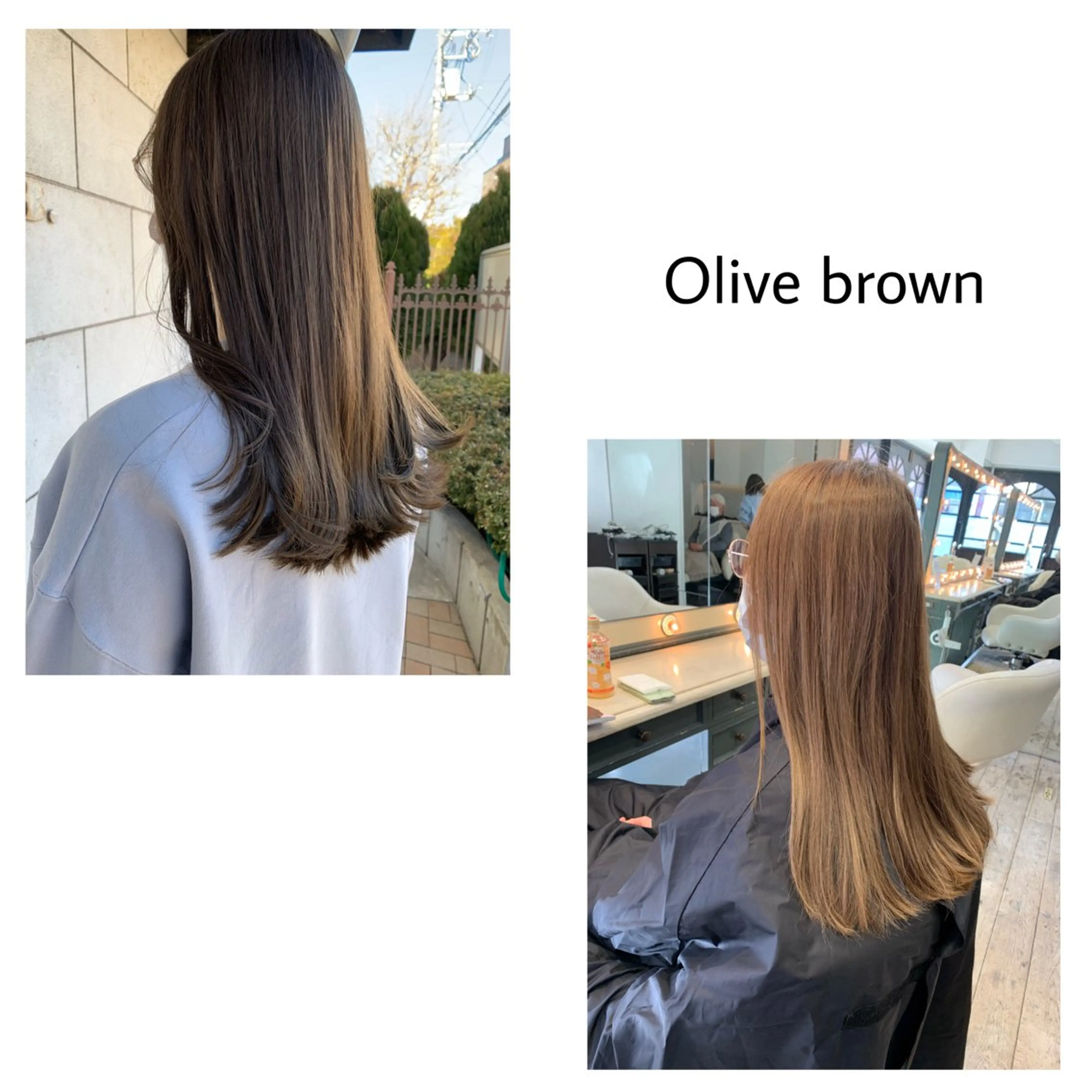 セミロング カラー ブラウンカラー オリーブブラウン カット ヘアカラー トリートメント hiroki【雰囲気 &style】のヘアスタイル