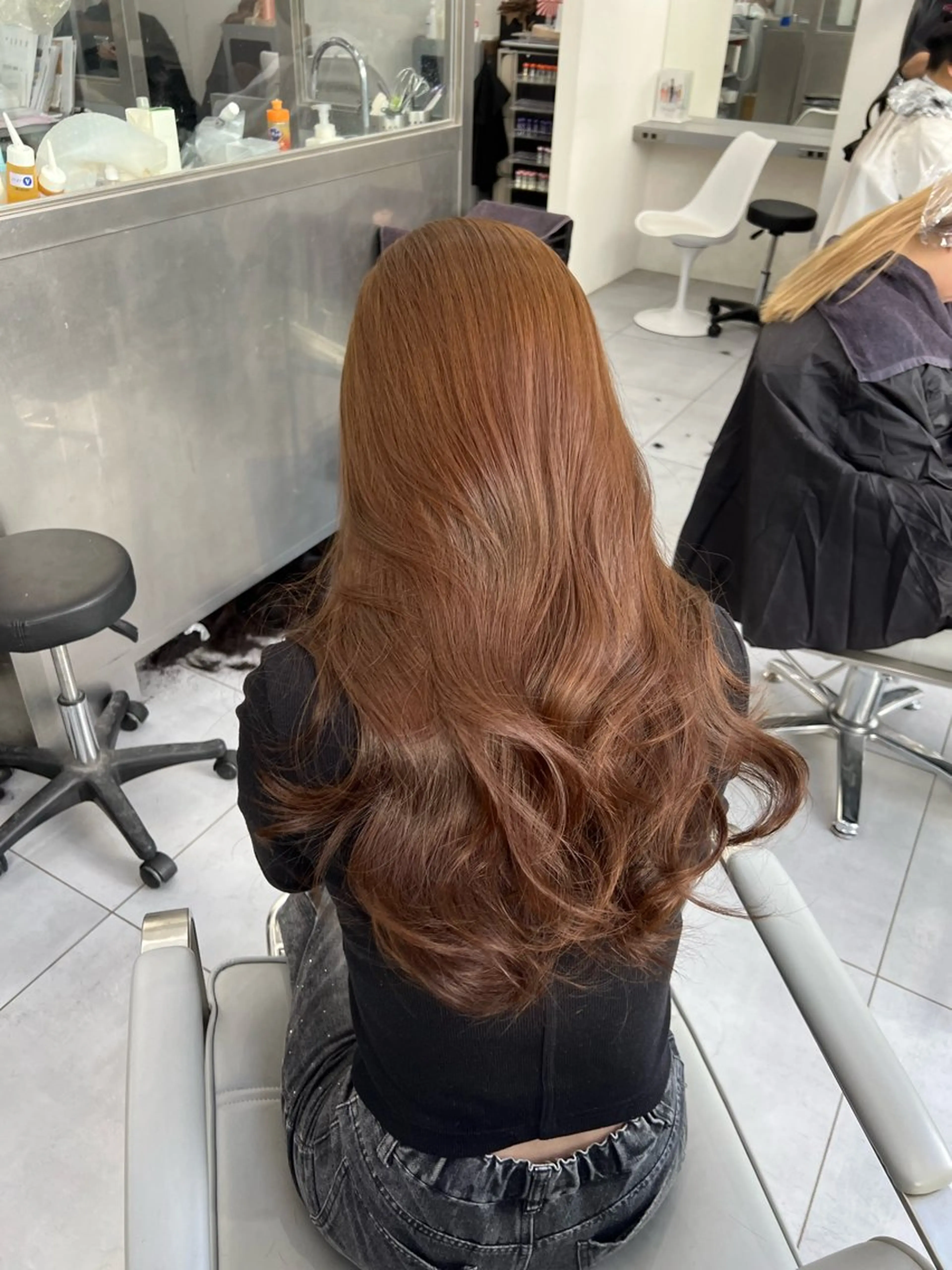 ロング カラー 韓国/顔周り/透明感 /レイヤー/ひなたのヘアスタイル