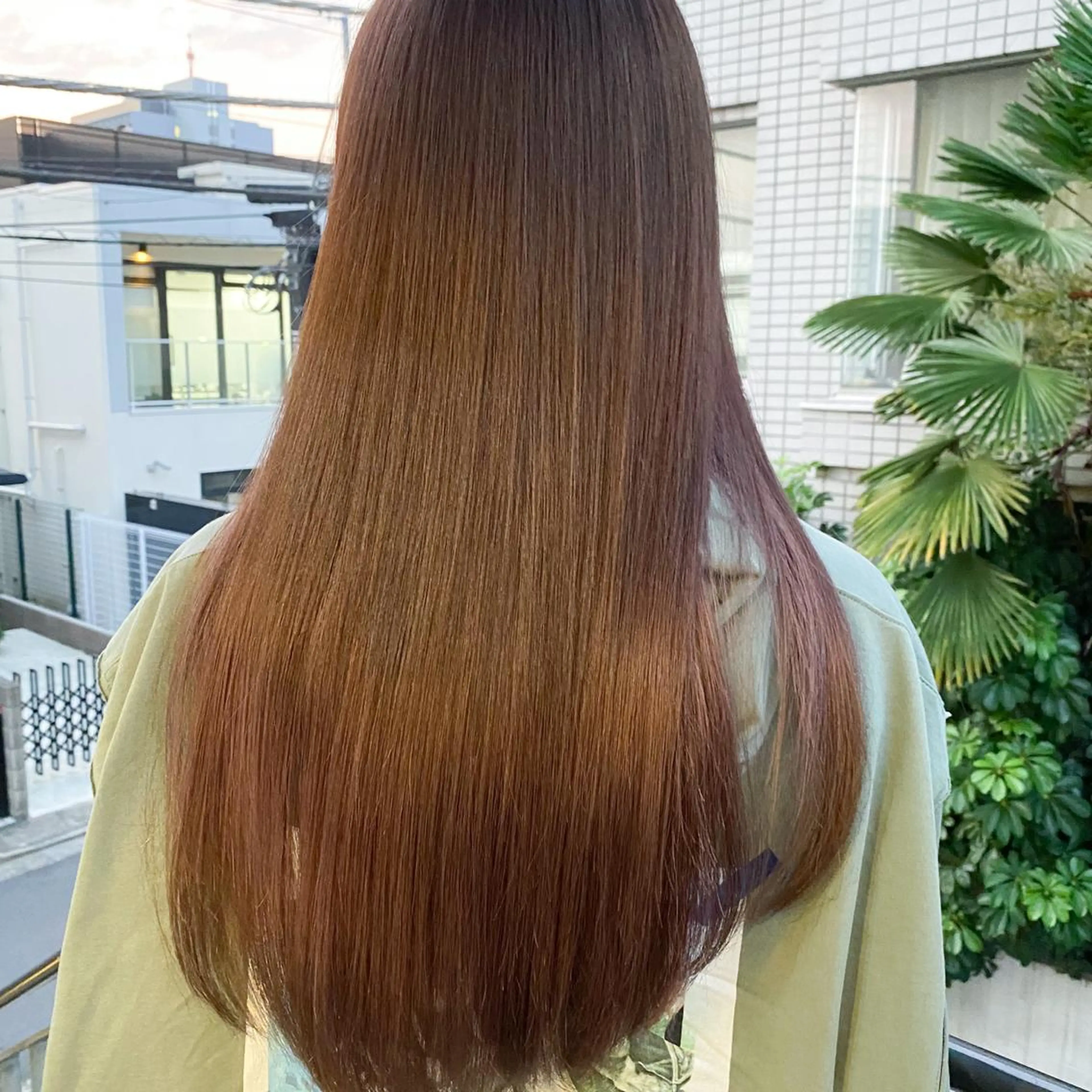 ロング カラー 艶髪ブリーチ 永井竜也のヘアスタイル