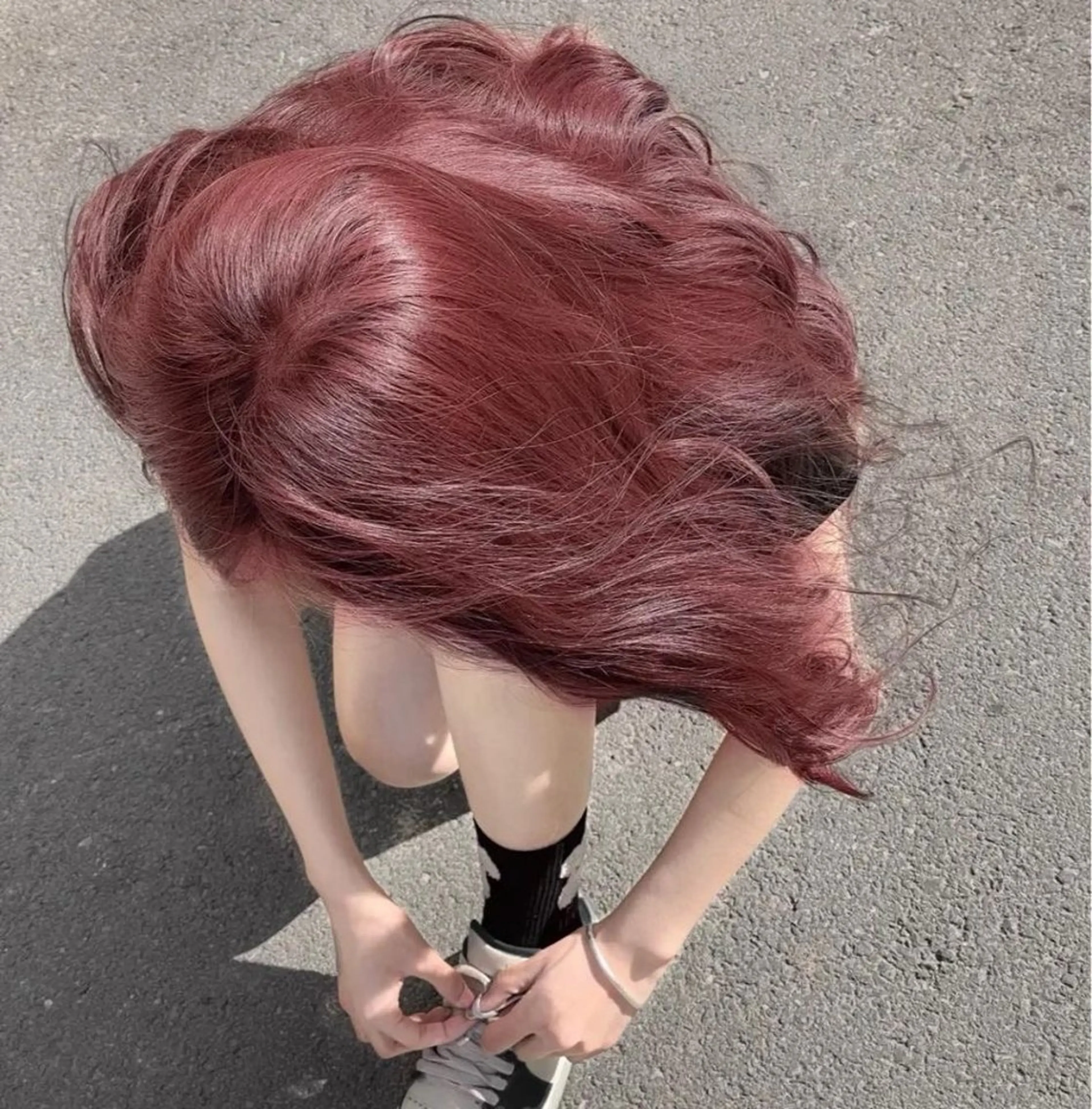 ロング カラー カット ヘアカラー トリートメント 🥀ワンホン風暖色 カラーRISA🥀のヘアスタイル