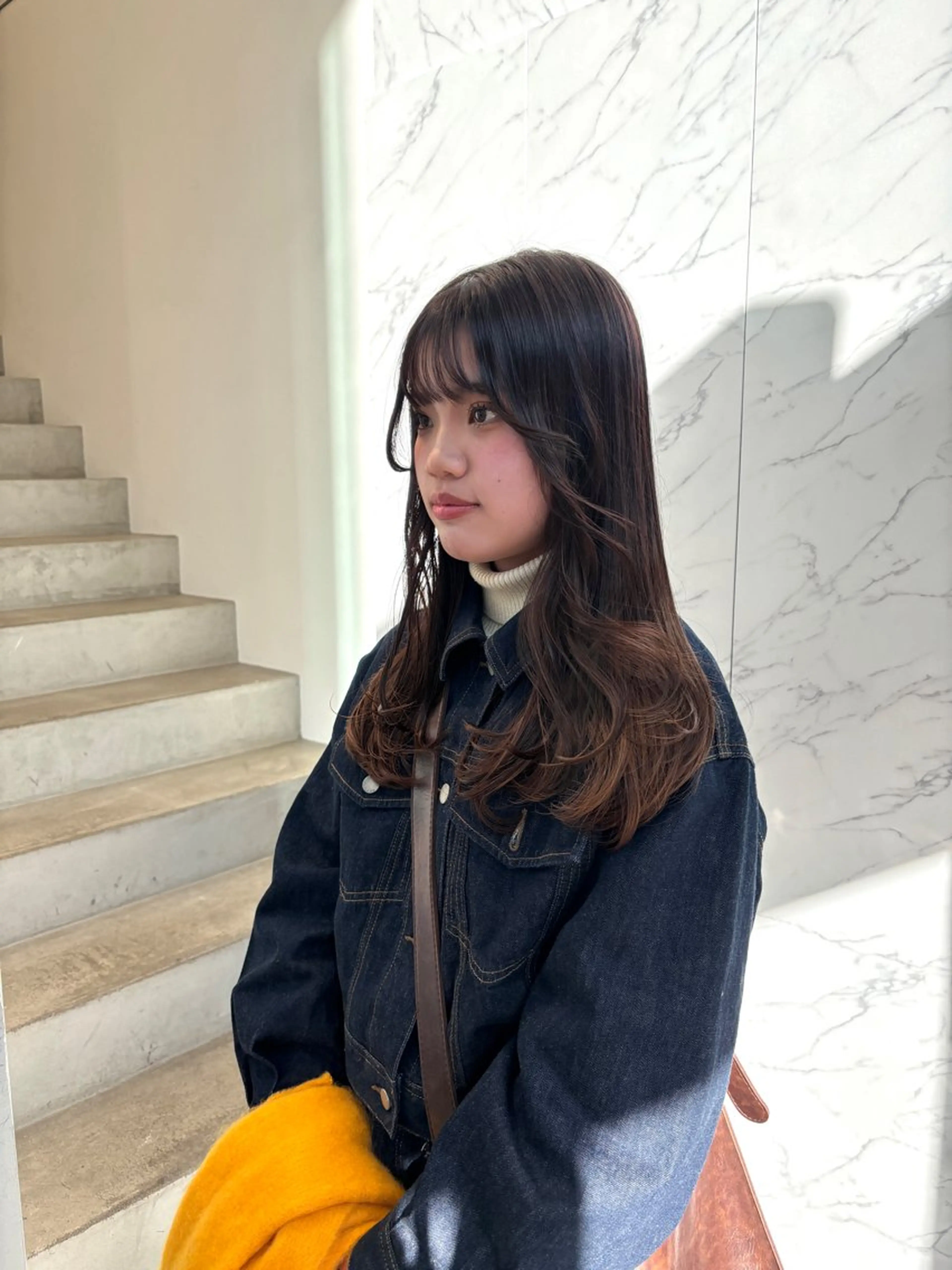 ロング レイヤーカット miu /透明感カラーのヘアスタイル