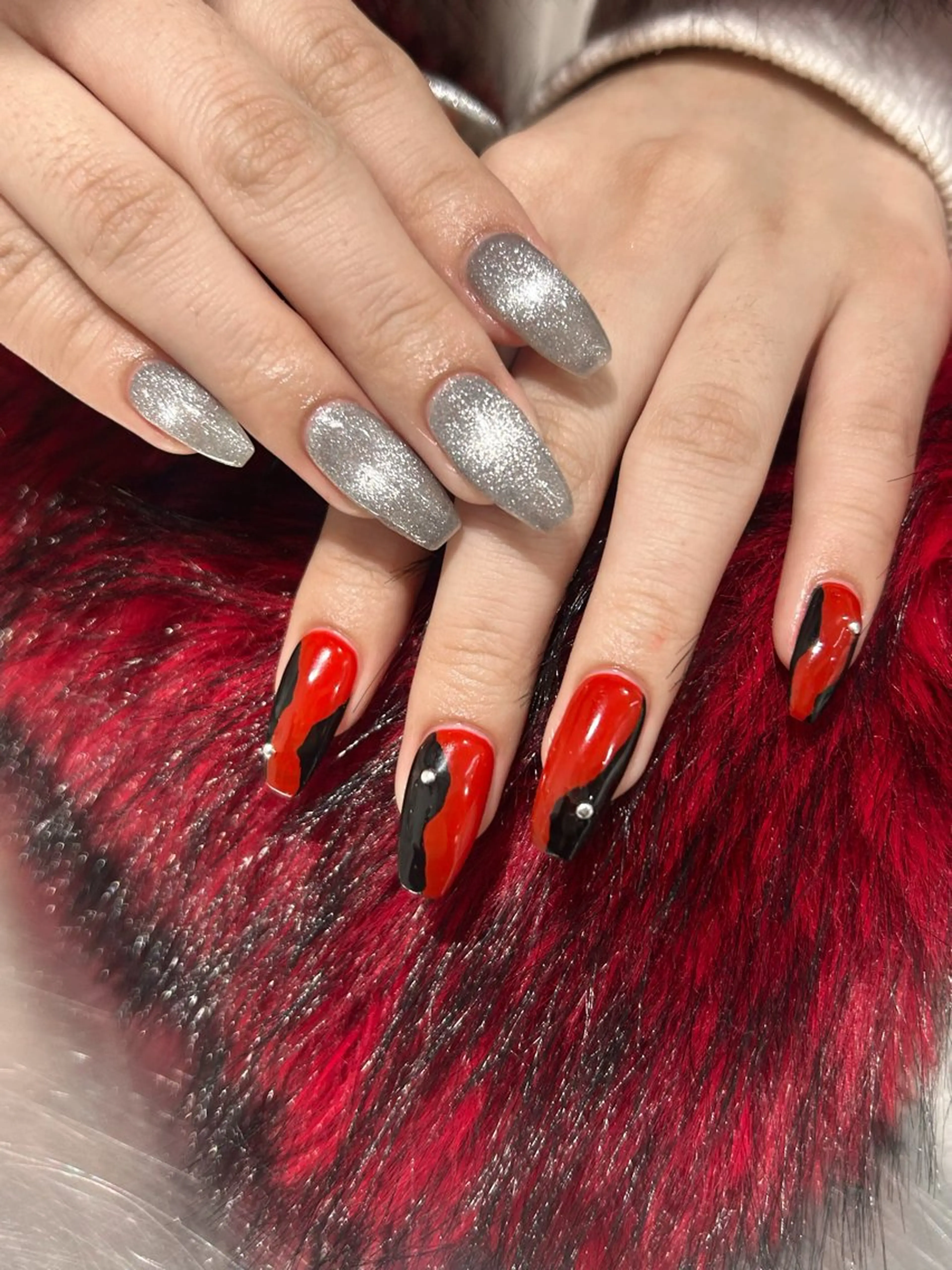 ネイル 成人式 ハンドネイル y kokonaのネイルデザイン