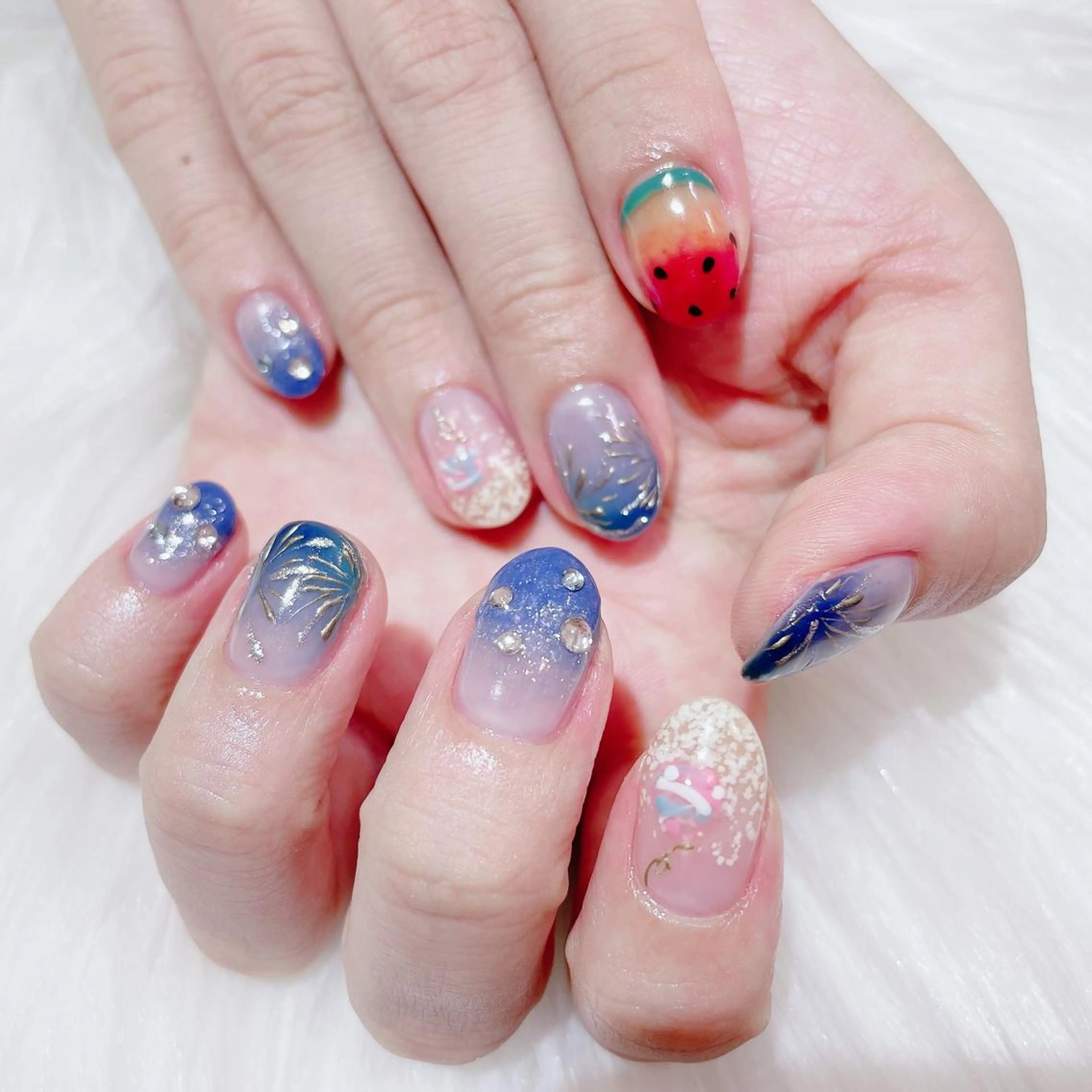 ネイル ✨Serenity ワンホンネイルのネイルデザイン