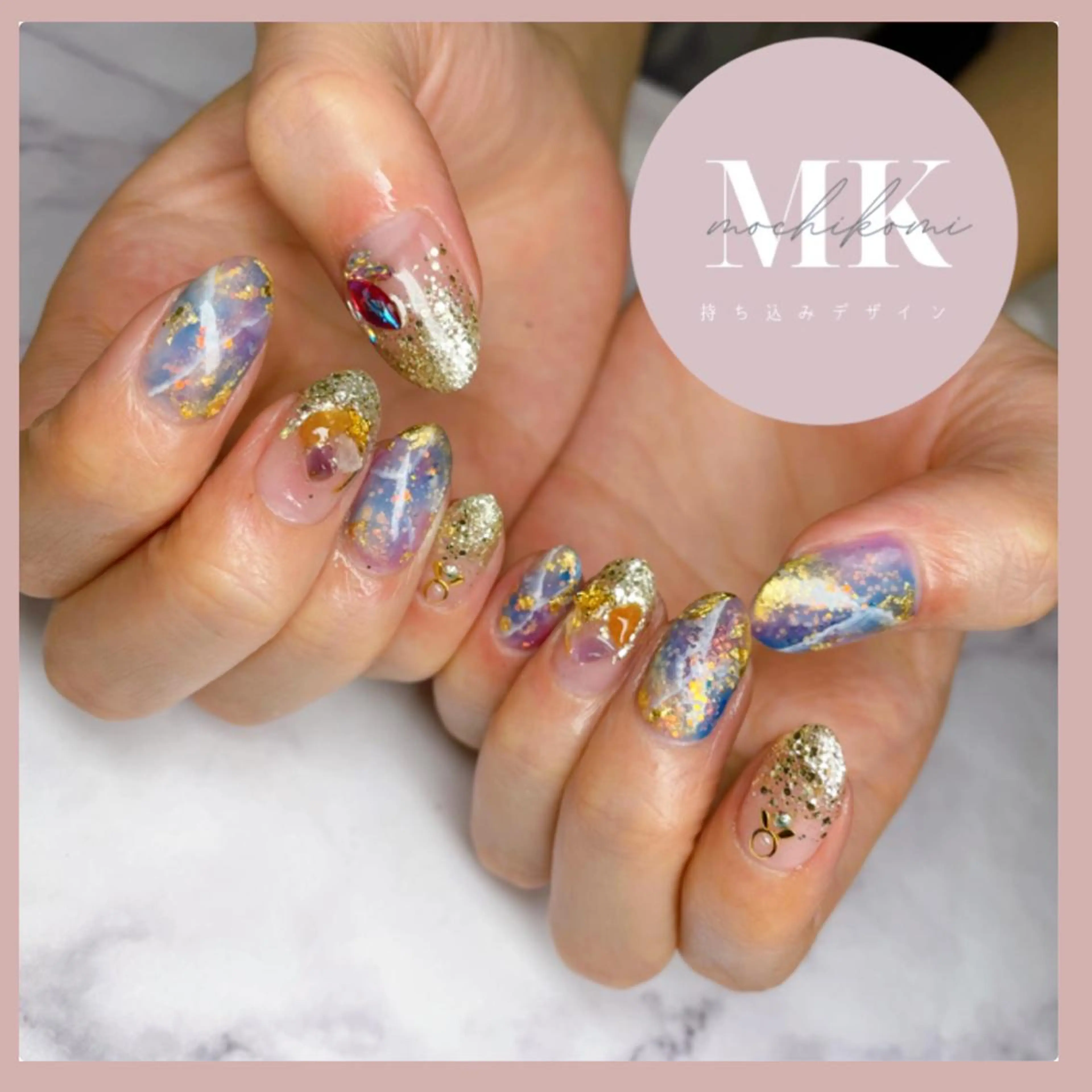 ネイル キラキラネイル ハンドネイル Nailsalon Caiseのネイルデザイン